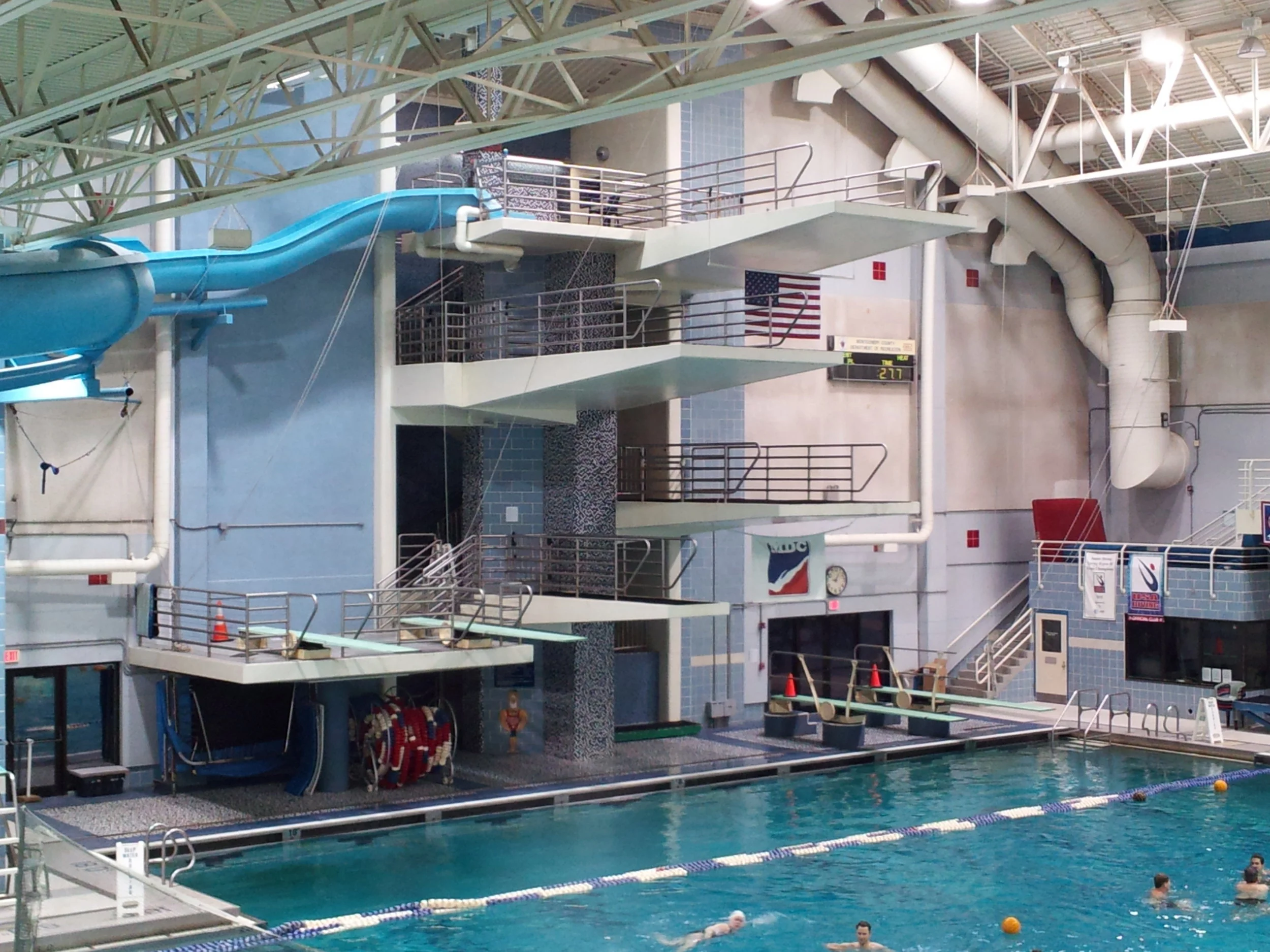 The Kennedy Shriver Aquatic Center in Rockville, Maryland.
