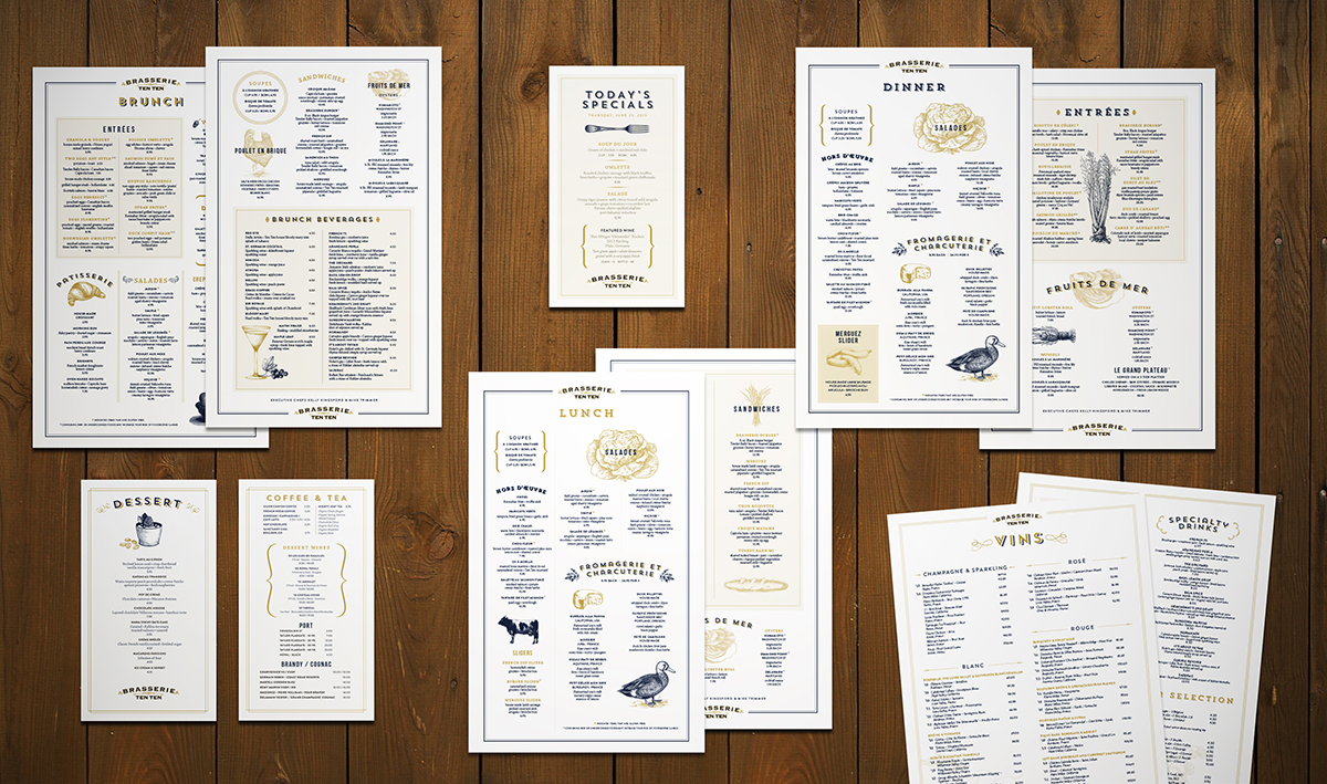Brasseire 1010 Menu Redesign