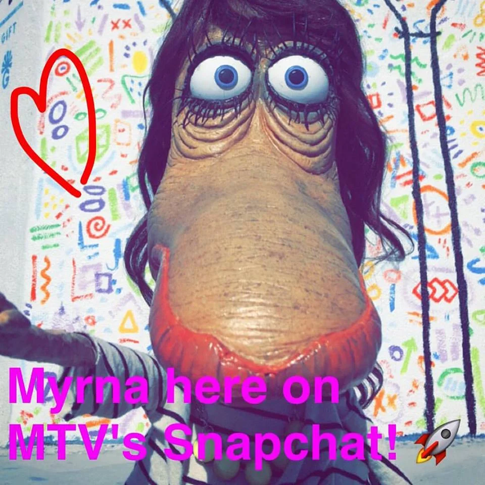 Myrna on the @MTV Snapchat today!!!