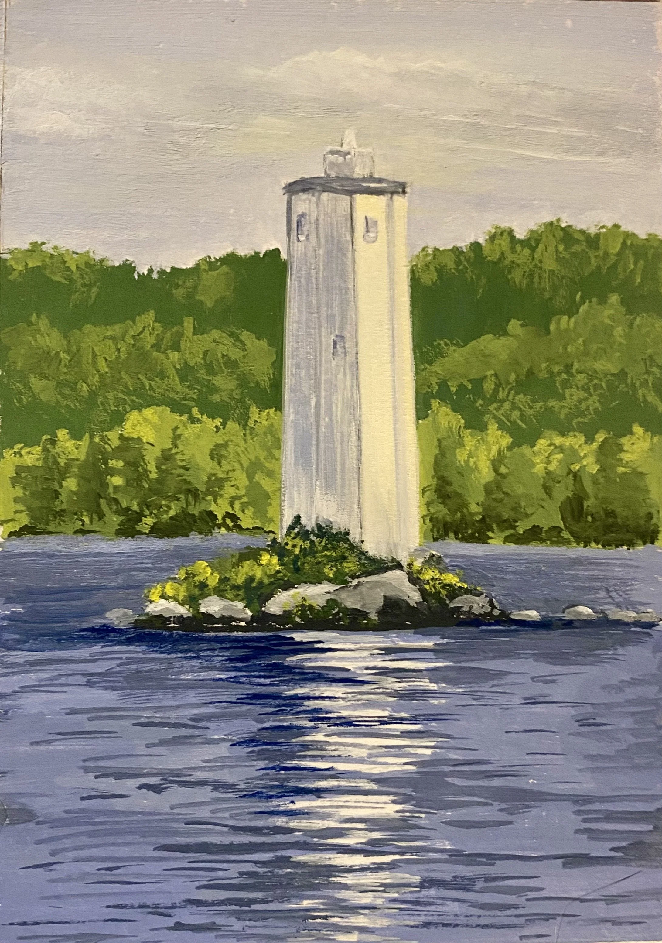 Loon Island Lighthouse 5x7