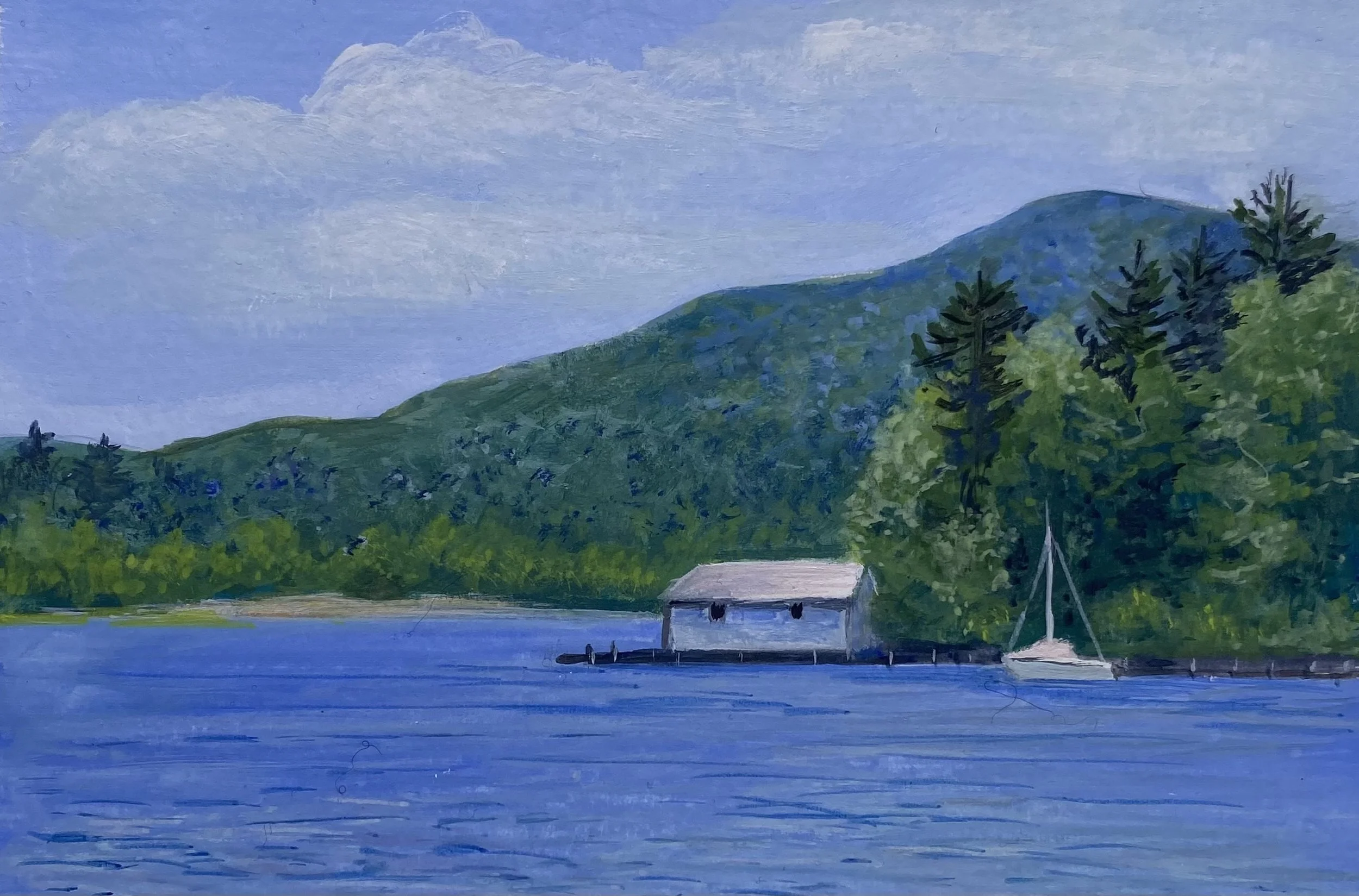 Sunny Day on Bay Point 5x7