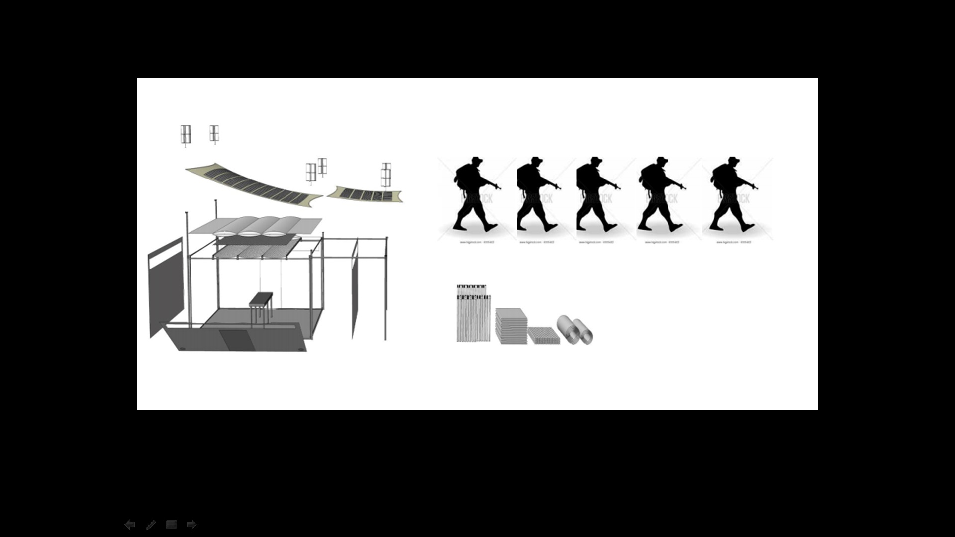 A rendering highlighting the portable and unique nature of our OR. 