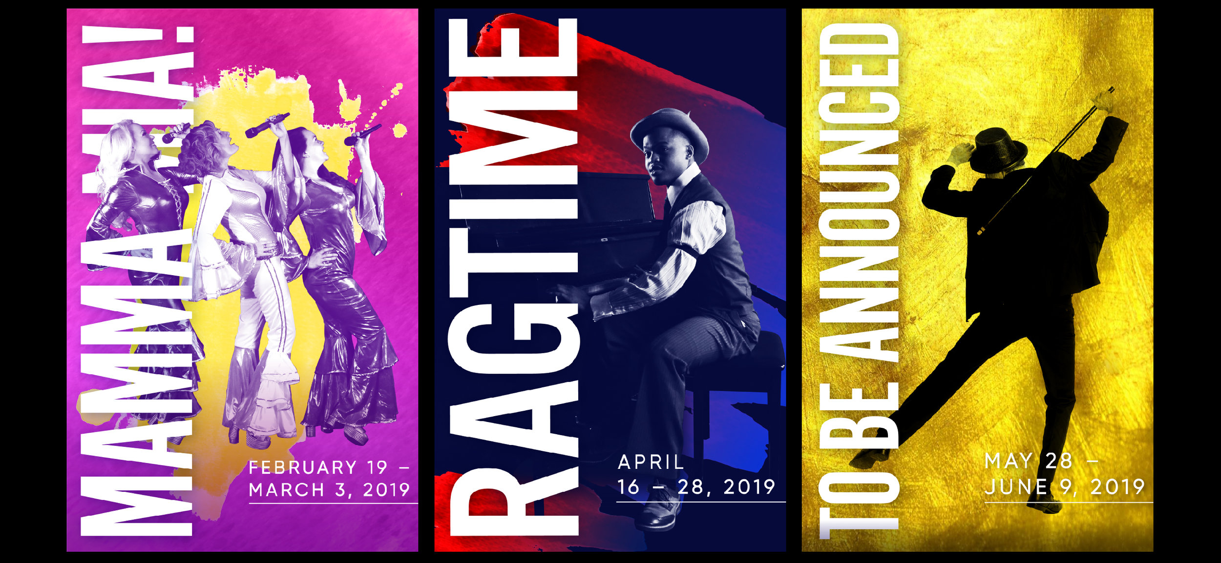 This season campaign utilizes a cohesive visual identity across all of the titles (as opposed to individual show identities in previous seasons) to represent the fact that all shows are self–produced by TUTS, and that all of the shows are being developed by Houston-based, local artists.