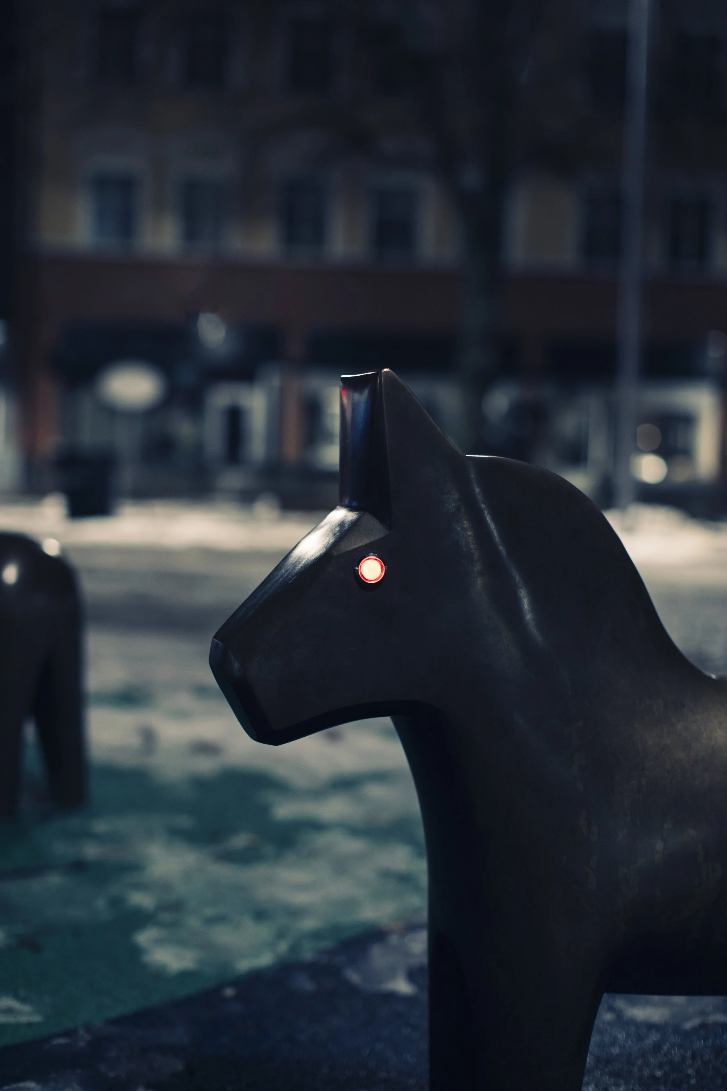 somewhere in downtown Borlänge. . . Night of the Zombie Dalarhästerna
