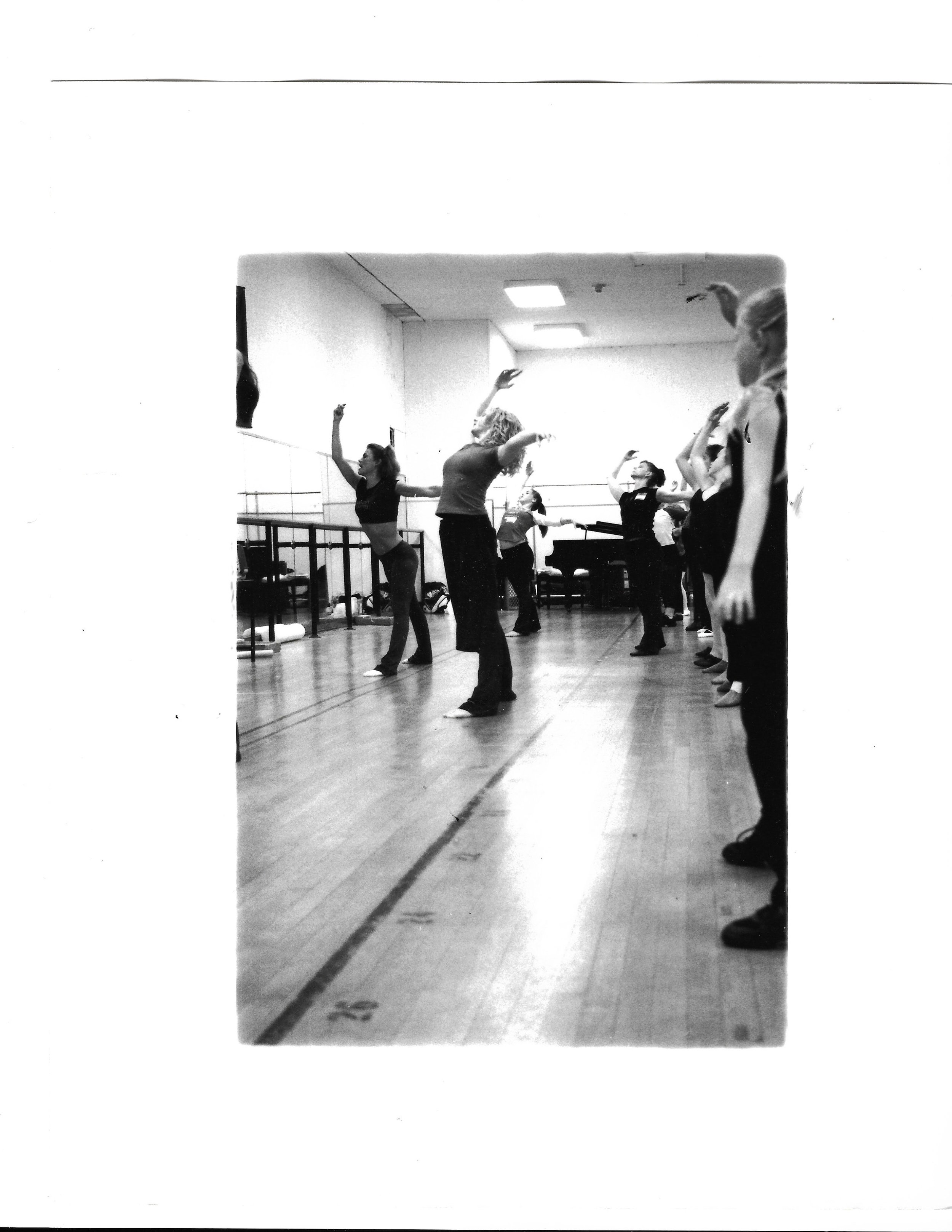 radio city music hall, rockette audtions, //2004, nyc, 35 mm b&w fim