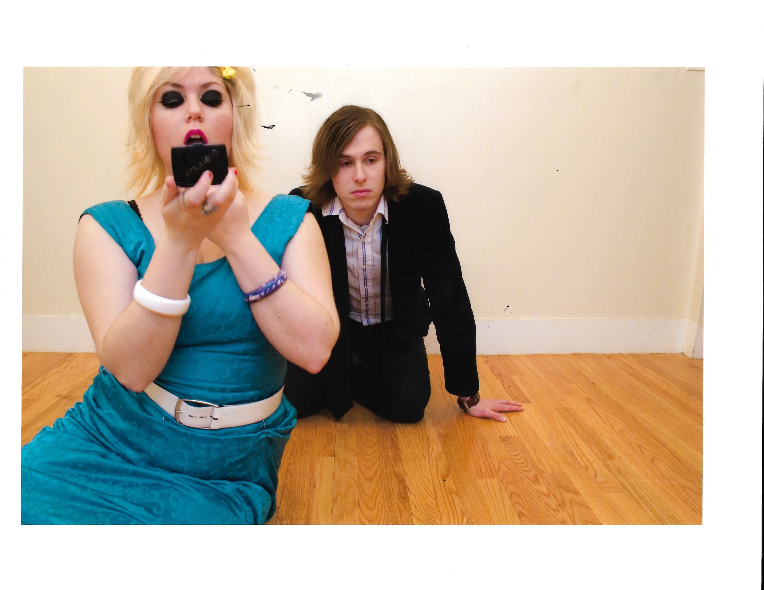 when you are my roommate, you better believe you are modeling with me. // 2006, boston, digital