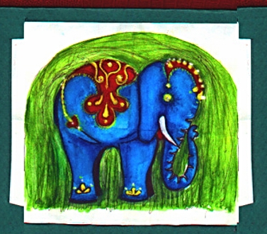 Elephant in Turqoise