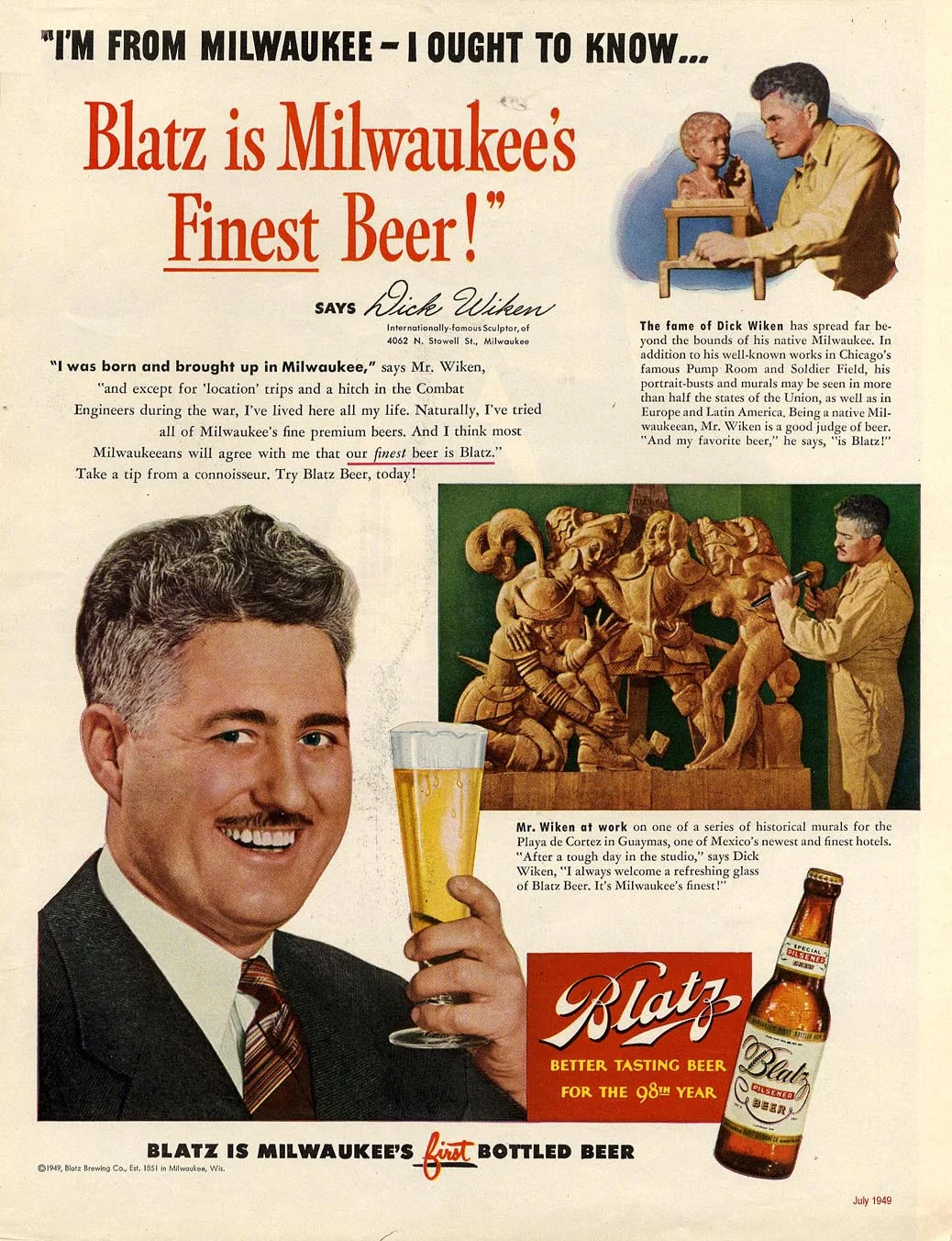 The Sculptor's popularity won ads in things...