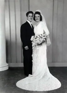 Father out of uniform finally, wars over - and Mother in her Chantilly lace ! Yes!