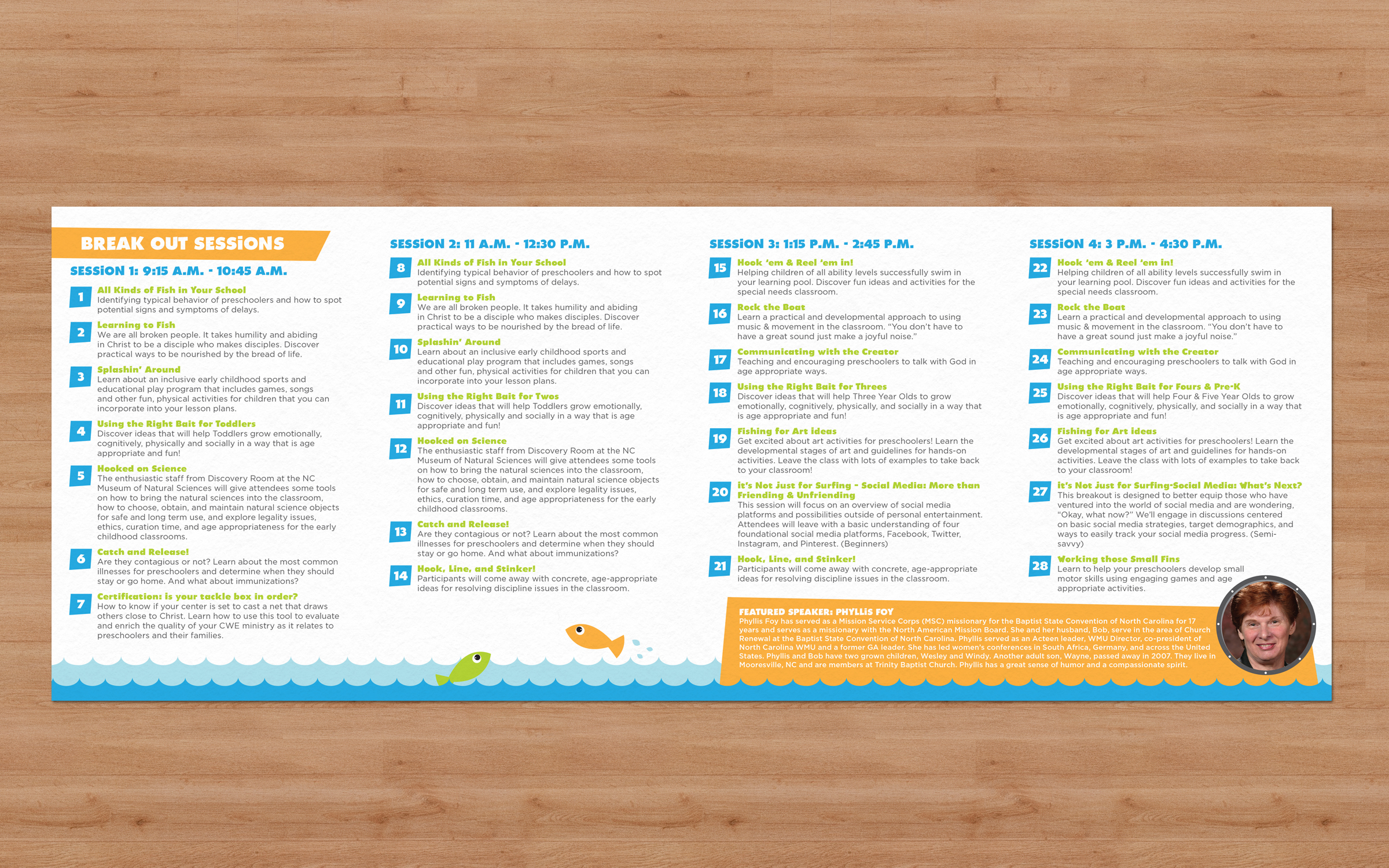The inside of the mailer - flat.