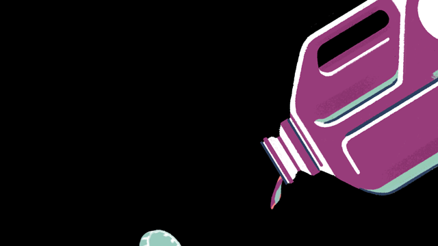 Grape Juice Pouring ( Cel Animation )