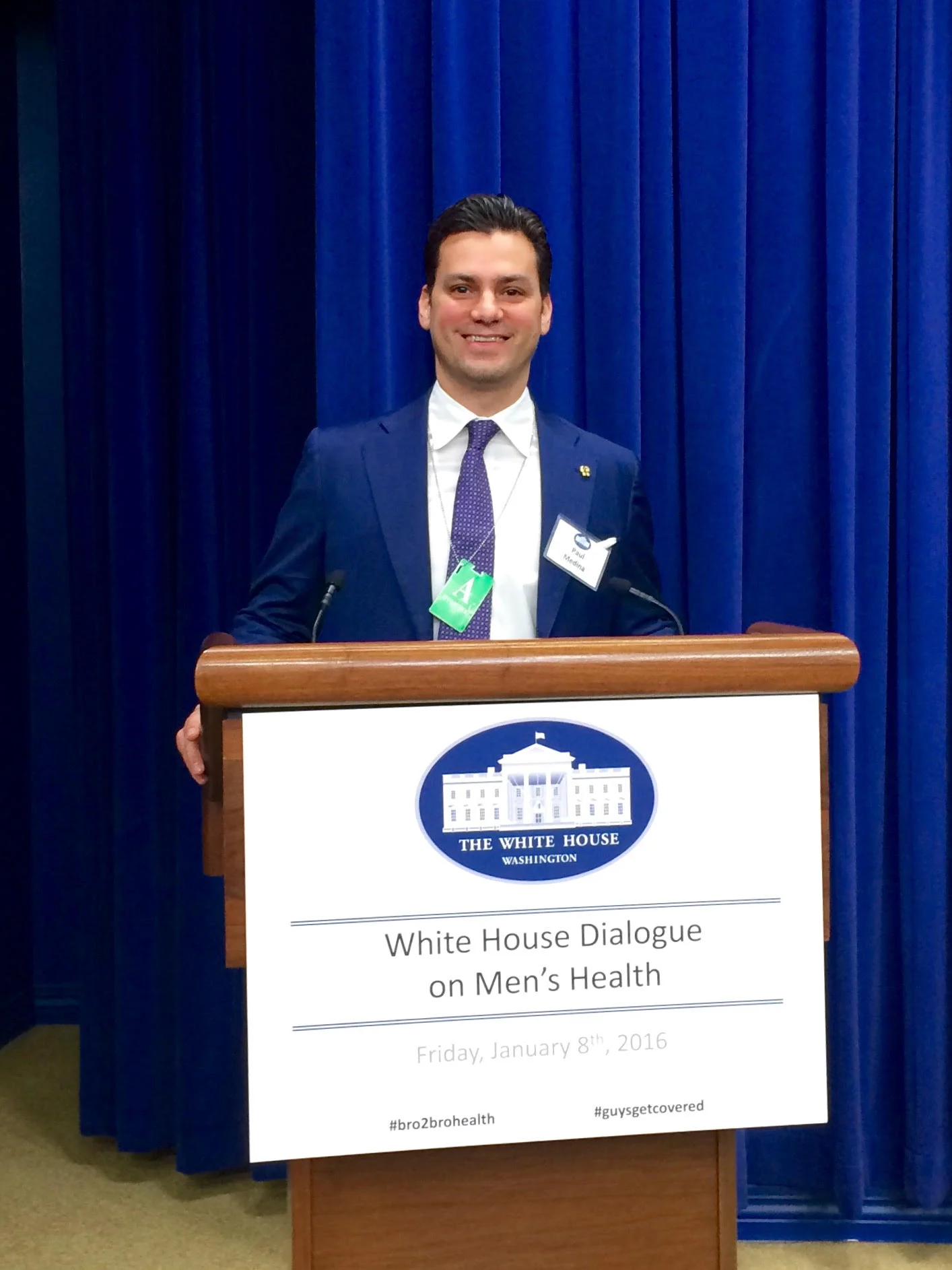 Paul Medina, photograph by White House Correspondent