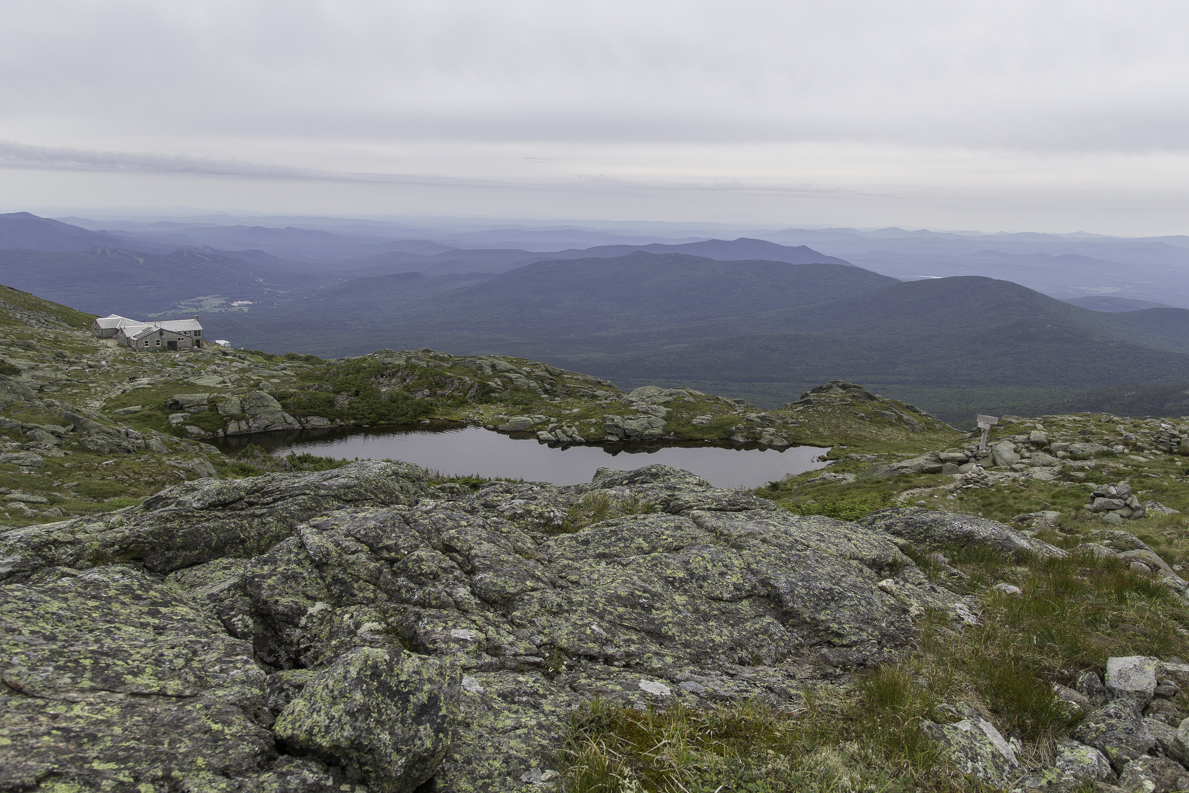 The hut at Lakes of the Clouds offers bunk-style sleeping arrangements and hot meals. We sampled the crew’s homemade cookies before the last 1.4 miles up to Mt. Washington. 