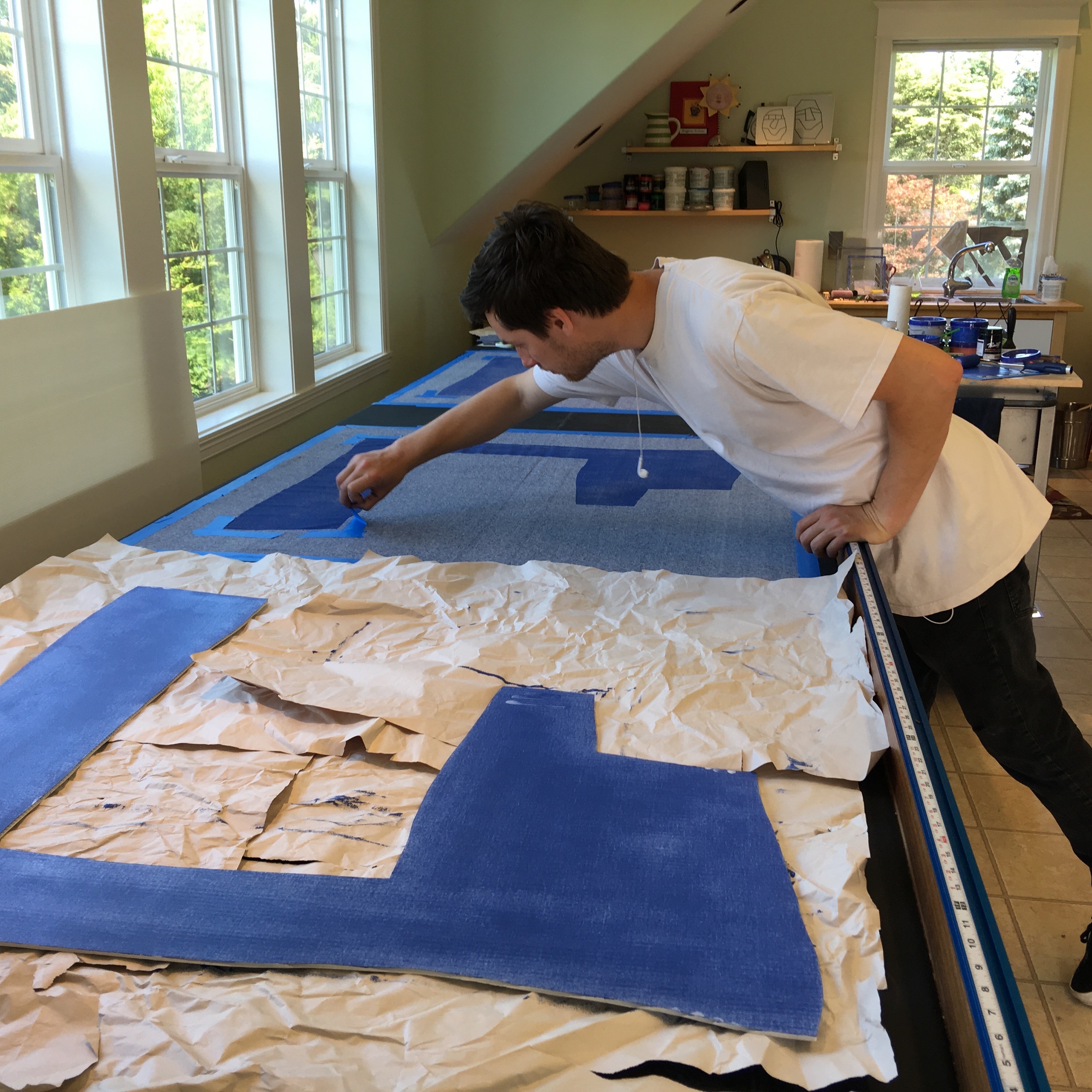 Working on a large scale print project 