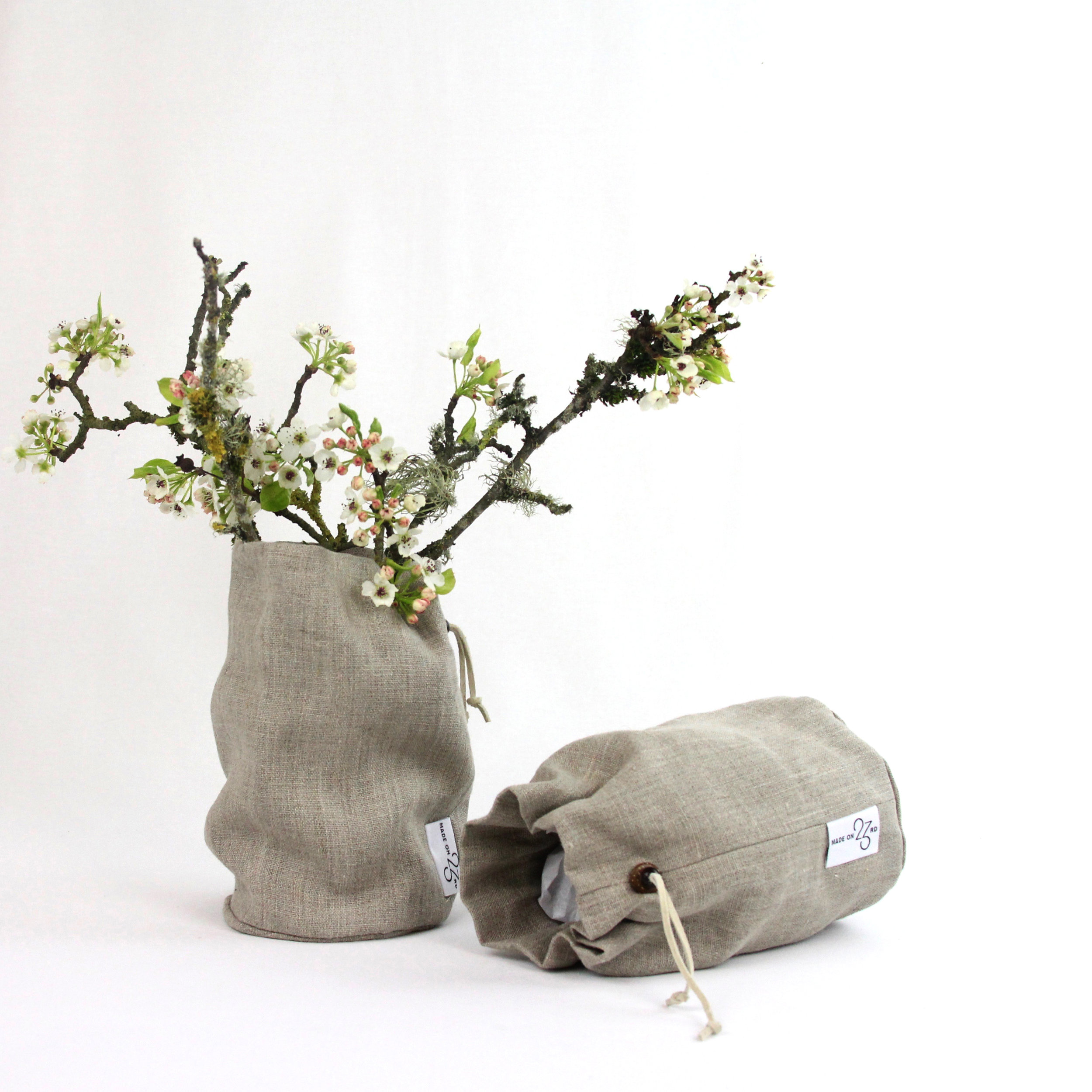 Linen Drawstring Bag