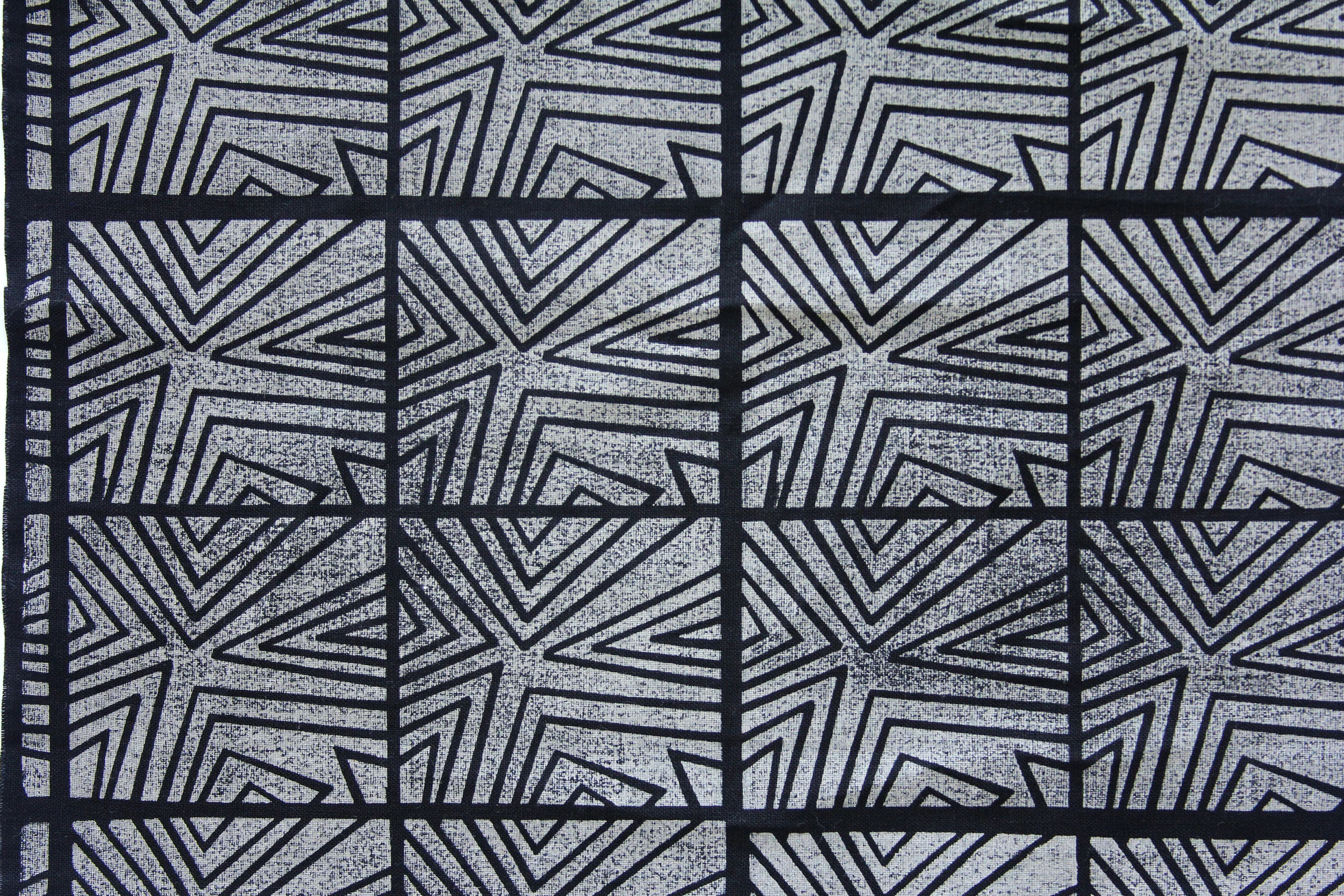 Handmade Printed Fabric, Ray Trace, Linen, Home Decor, Bespoke Design, Block Printed, Made By Hand Textiles, Custom, Architectural Prints