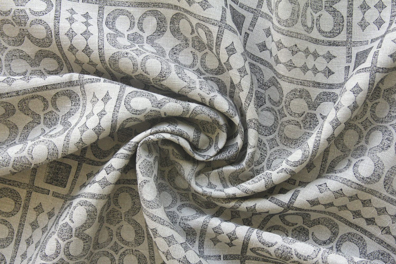 Linen Printed Fabric 