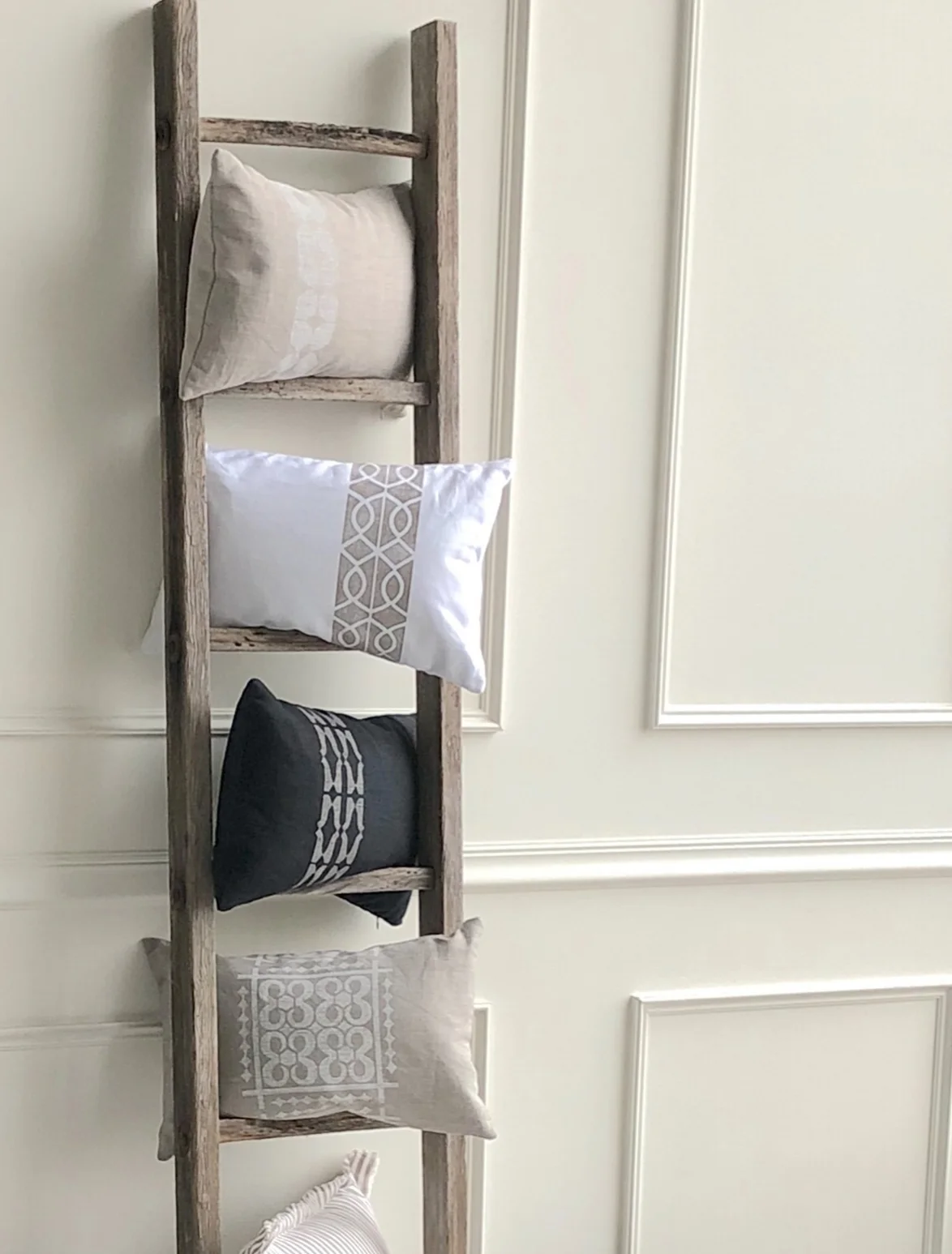 Bolsters with Printed Stripe