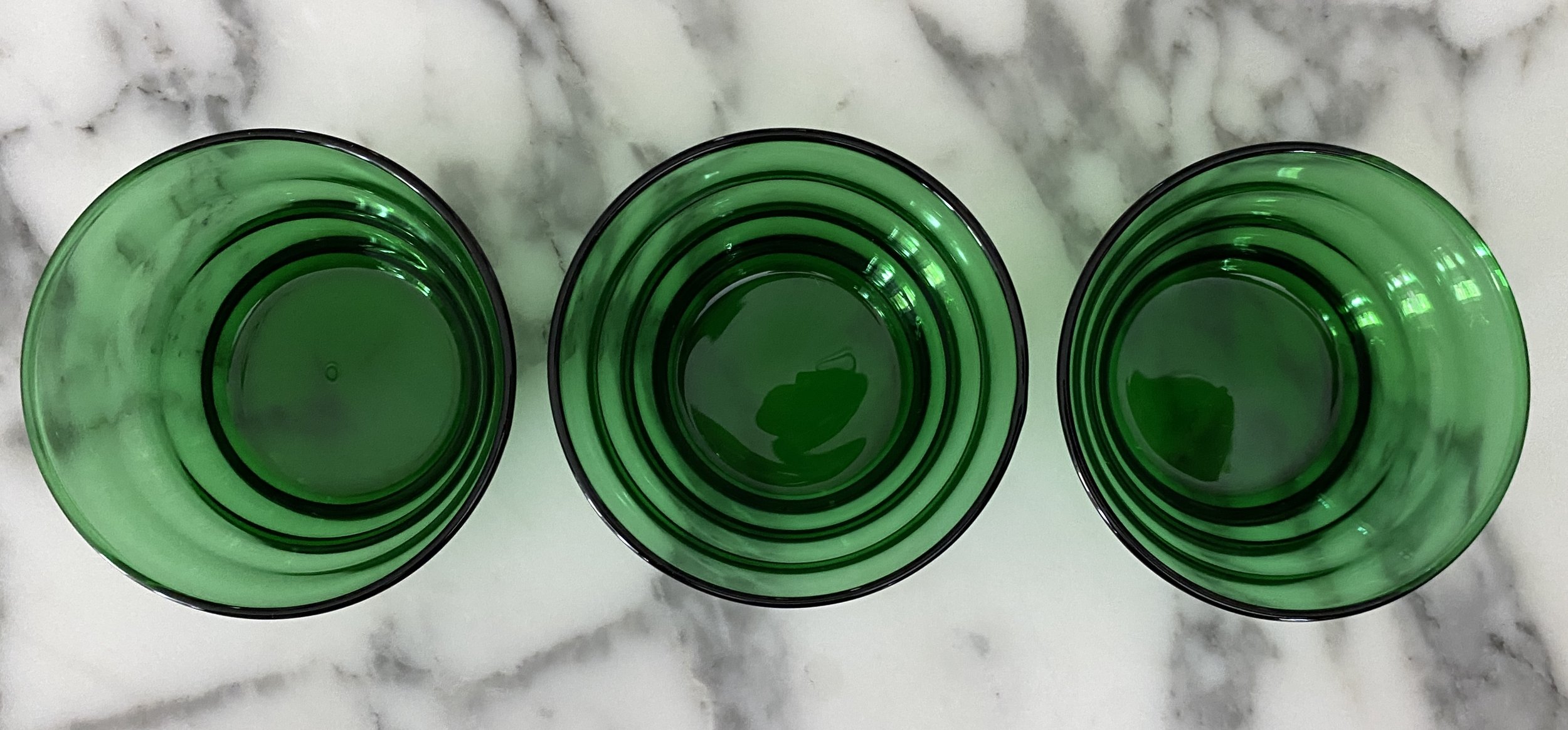 vintage blue and green glass.madeon23rd.blog1.jpeg
