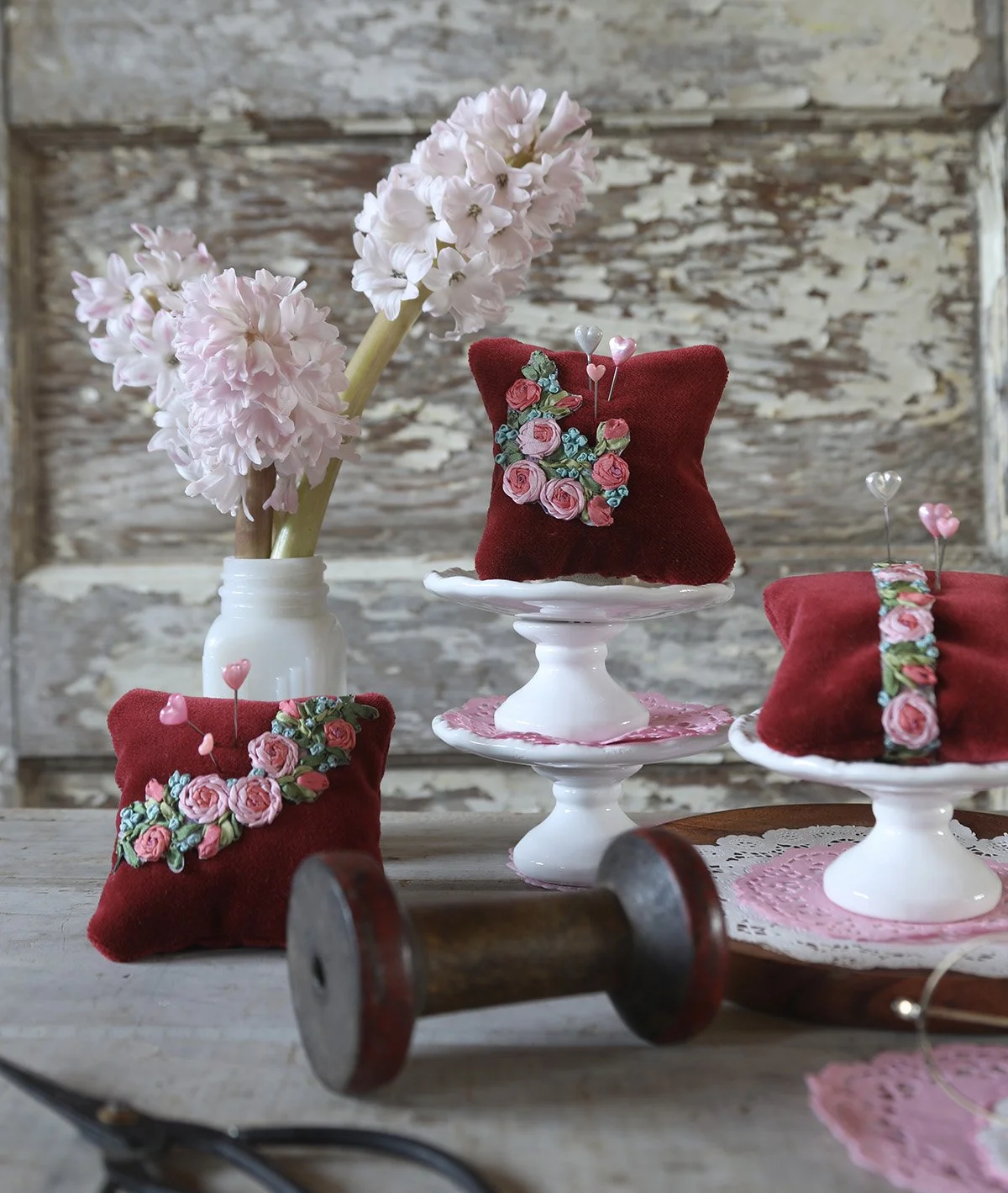 DIY Velvet Pin Cushions 