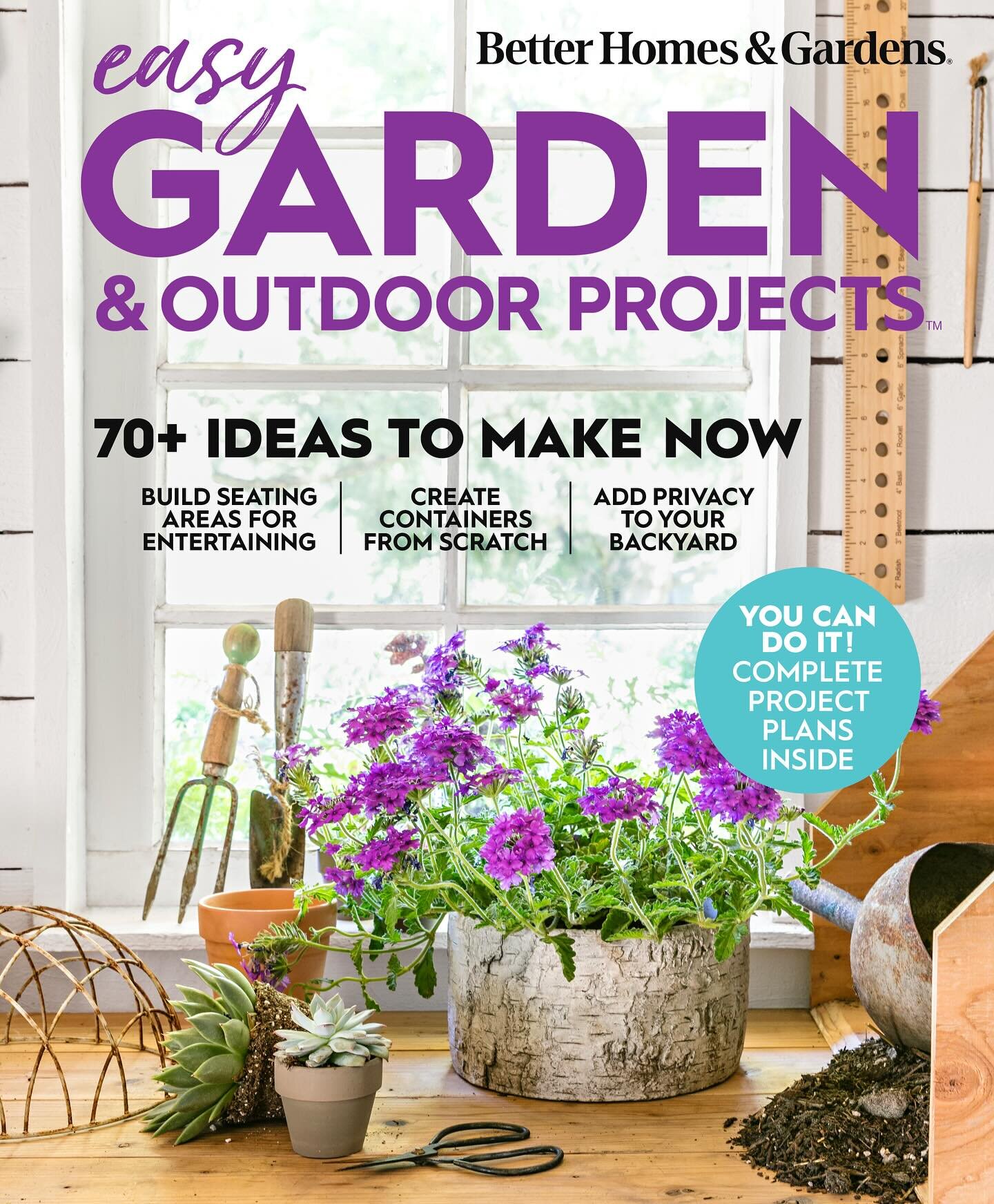 We are very excited to be featured and (on the cover) of the Spring 2024 Better Homes and Garden, Easy Garden and Outdoor Projects magazine! It&rsquo;s on newsstands starting today! @bhgaus