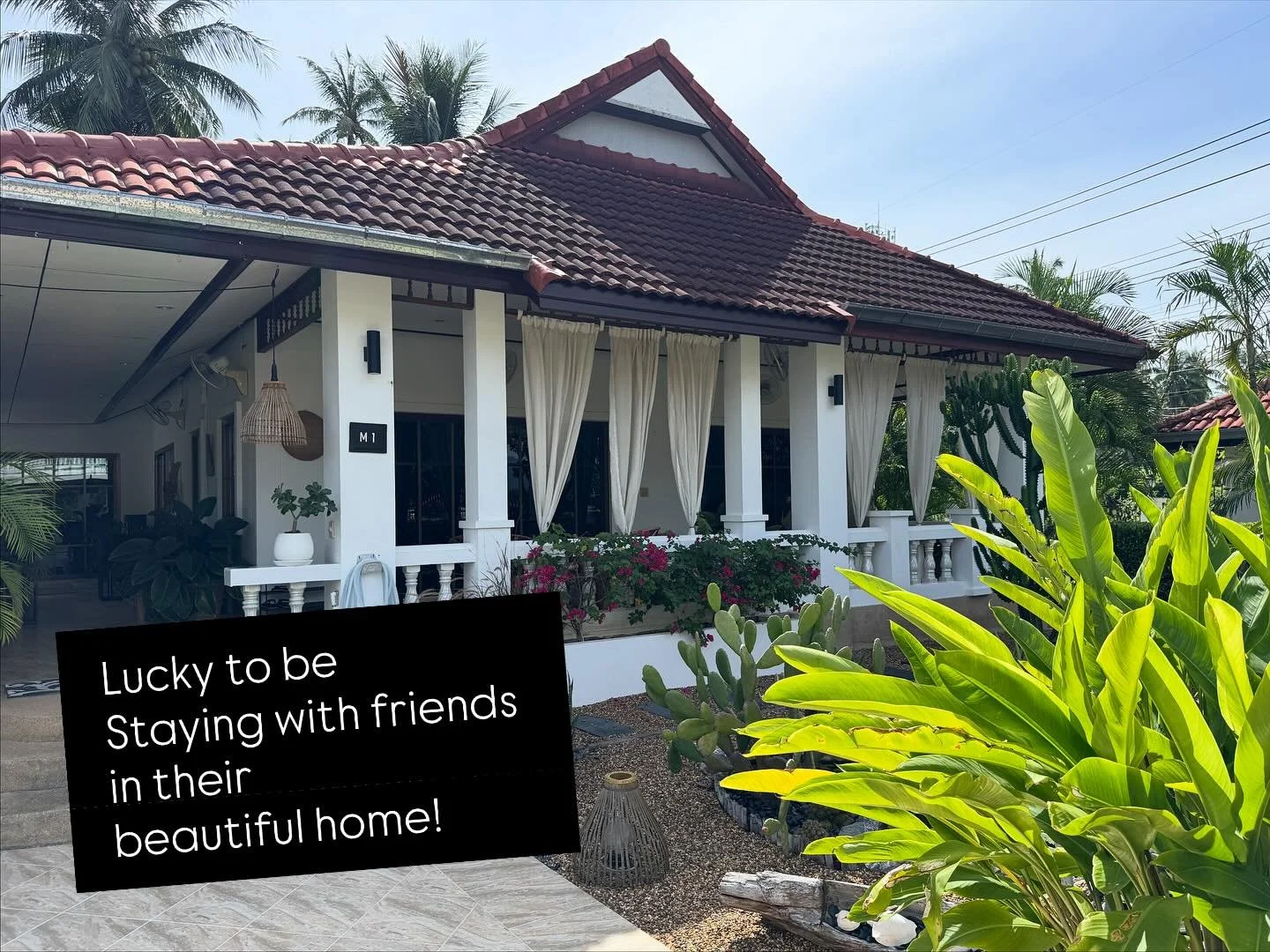 Words can&rsquo;t describe our wonderful accommodations @paula_handmade and @willideiter! Feeling super chill and enjoying all this village has to offer! Beach, scooter rides, great food, and time to relax! 😎