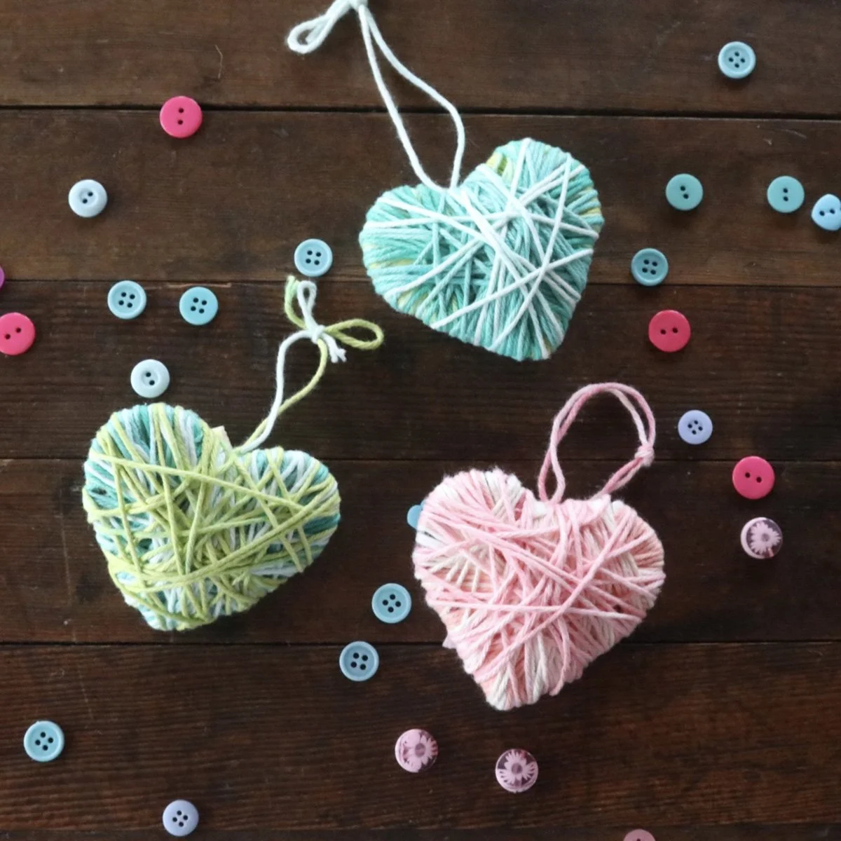 DIY Yarn Hearts You Can Make in an Afternoon