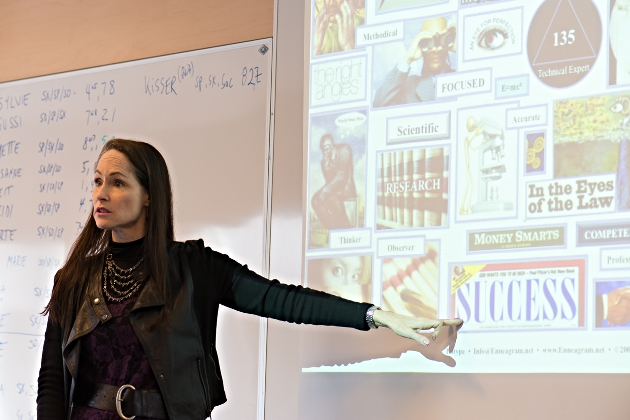 Katherine teaching in Copenhagen, Denmark