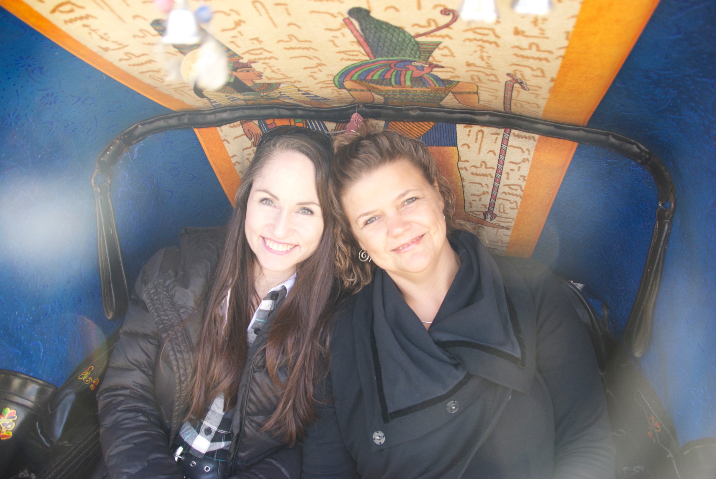 Katherine with Sandra De Clercq in Egypt 2012