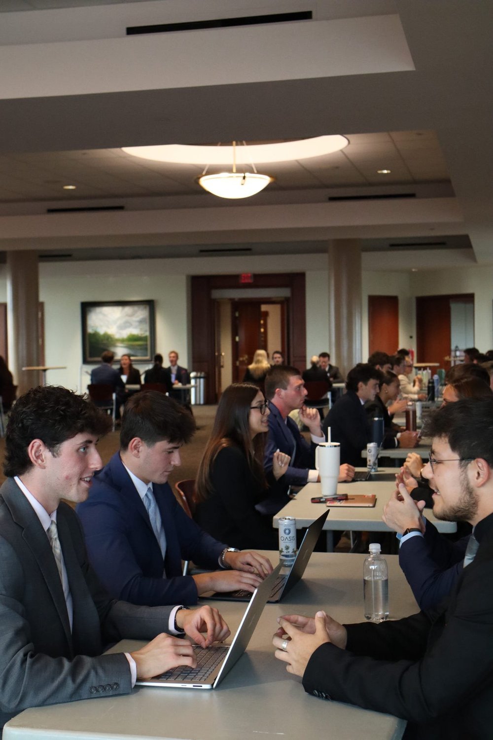 Brothers and recruits at the Speed Dating event