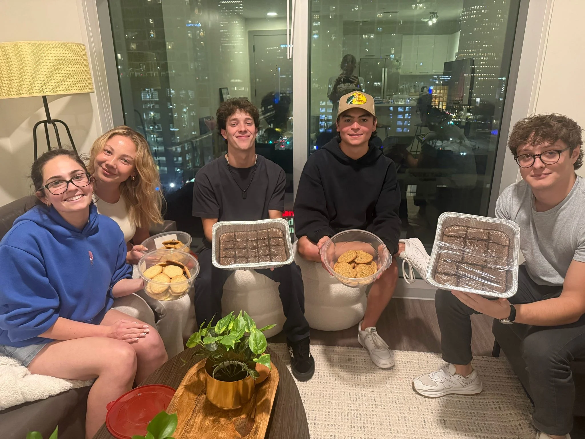 A group of brothers baking.