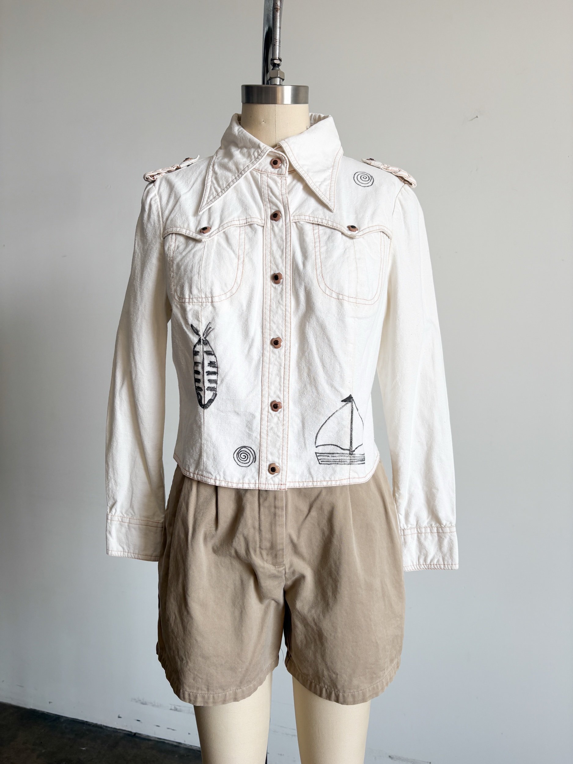 70's Upcycled Nautical Jacket