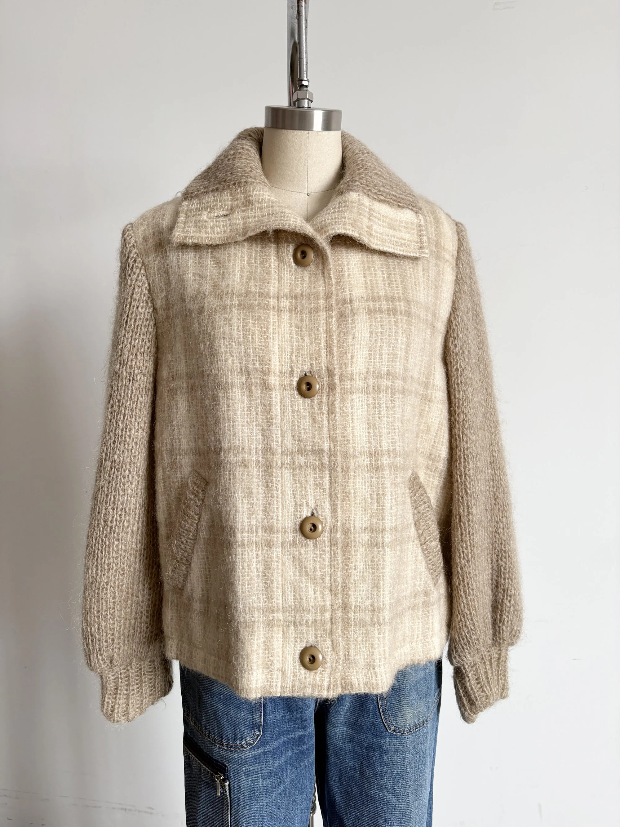 Donegal Mohair Plaid Jacket