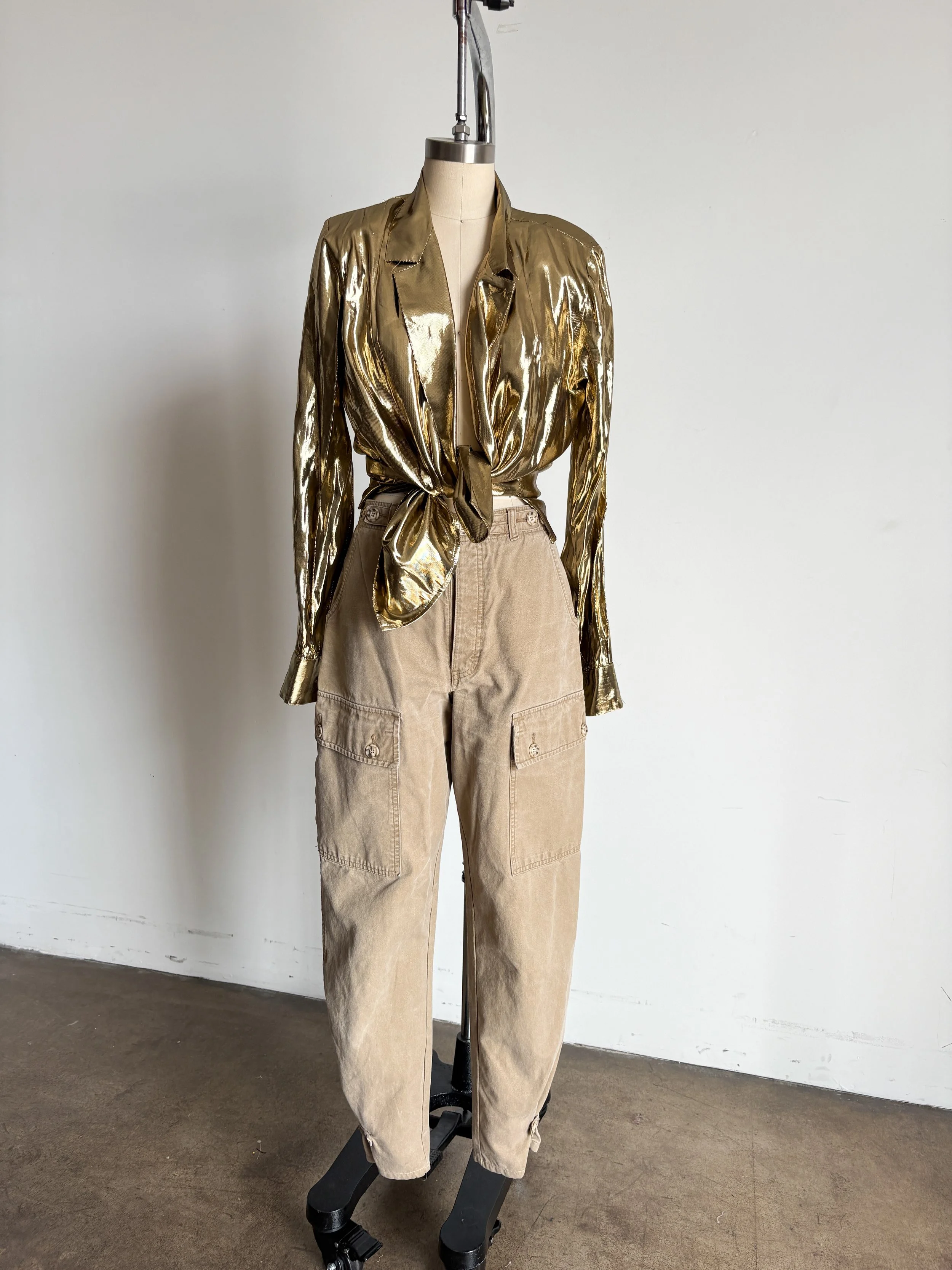 Gold Metallic Blouse
