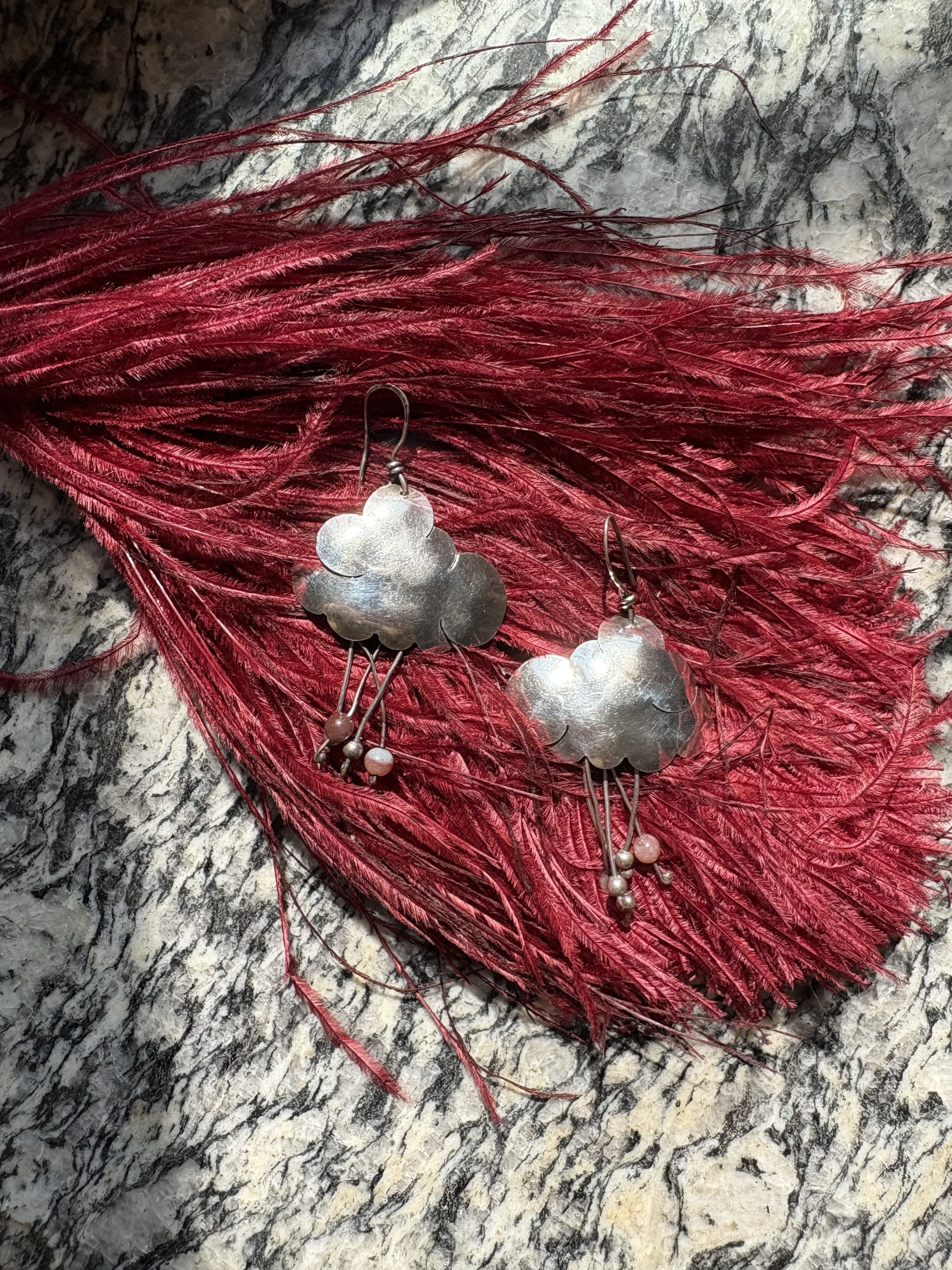 Sterling Silver Cloud Earrings