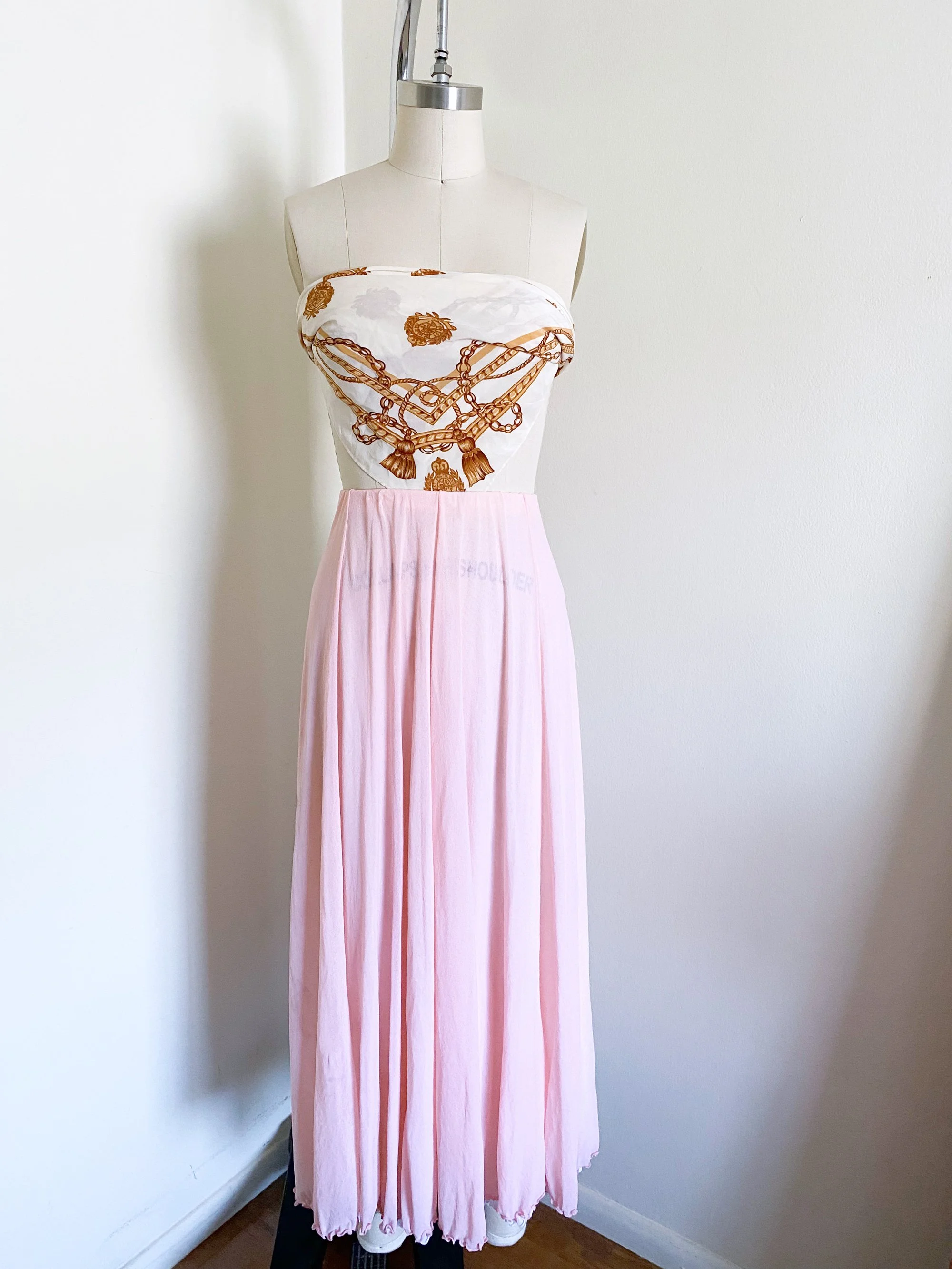 Pink Sheer Mesh Skirt