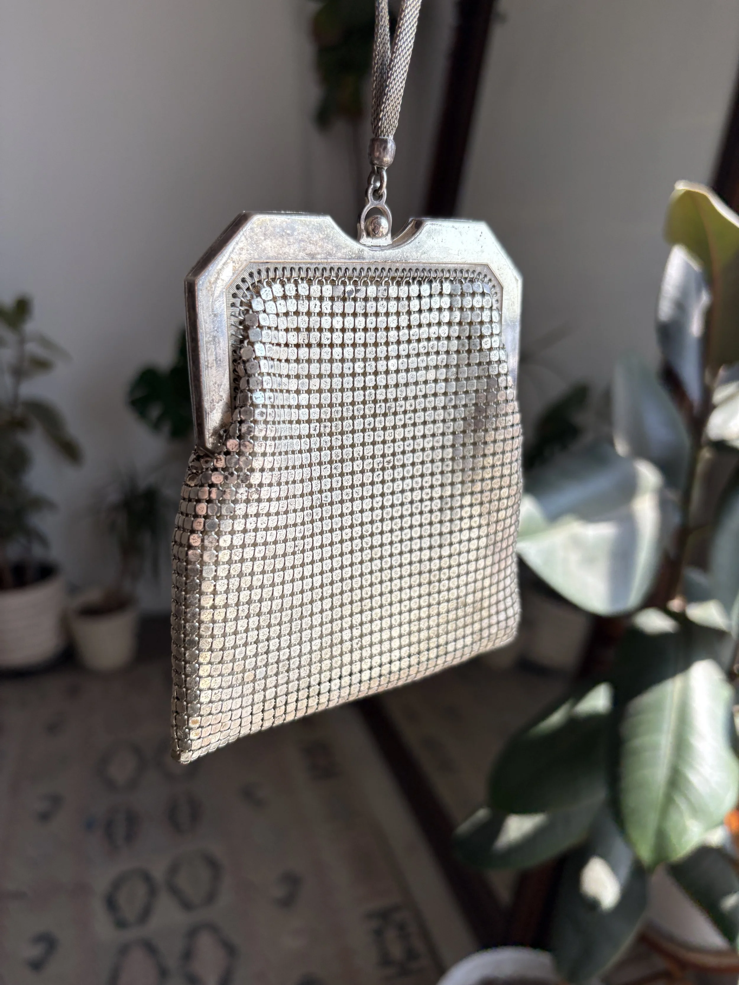 1920's Whiting & Davis Small Silver Purse