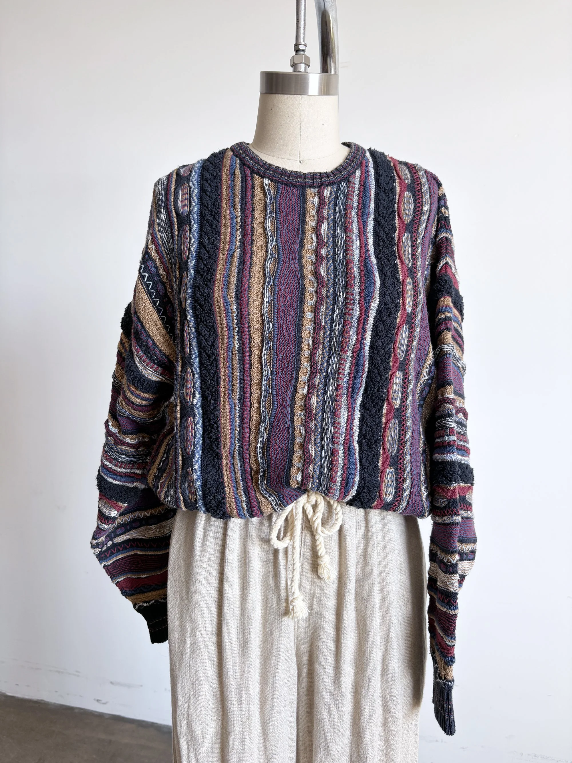 Textured Cotton Sweater