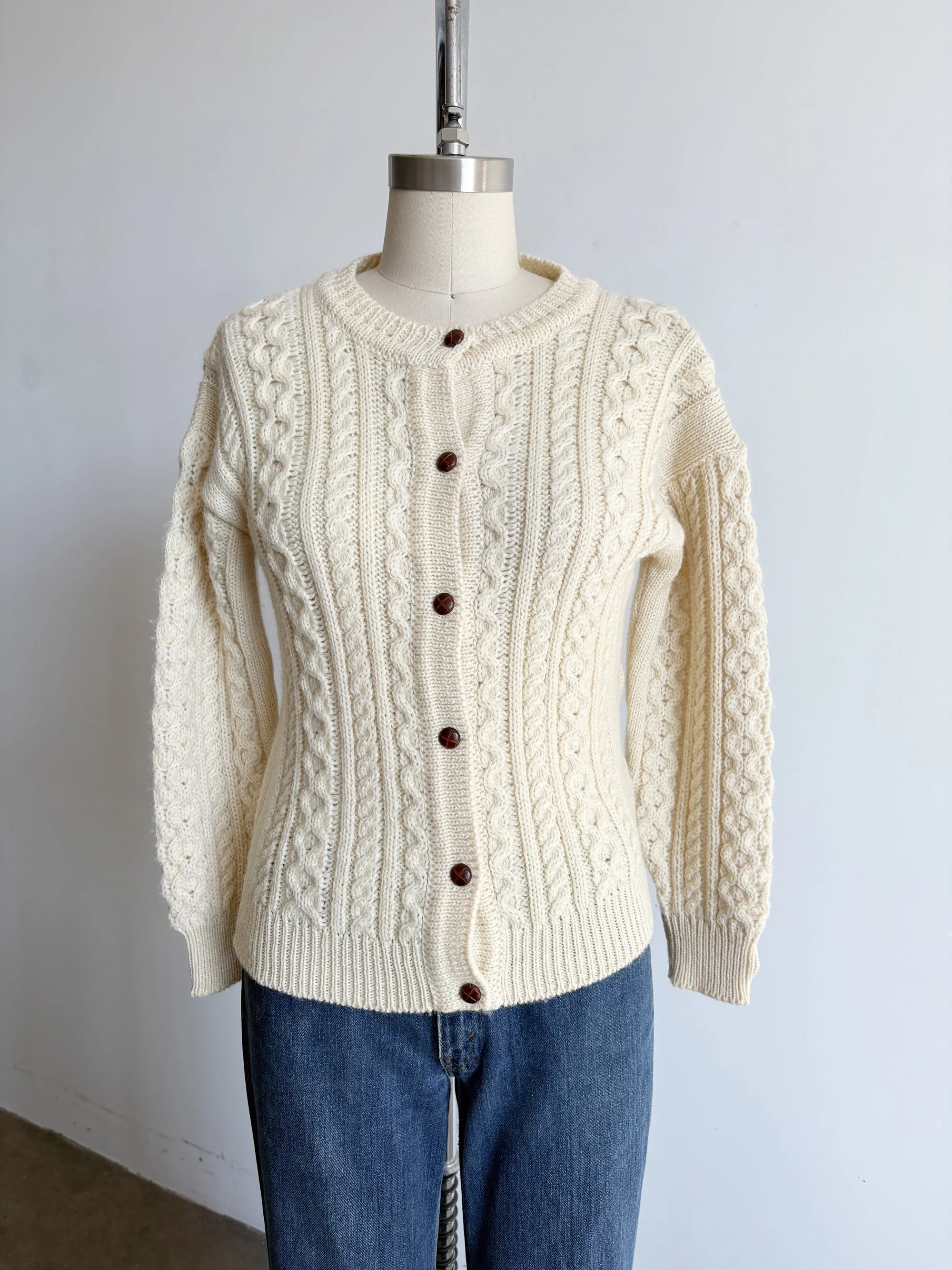 Ivory Wool Cardigan
