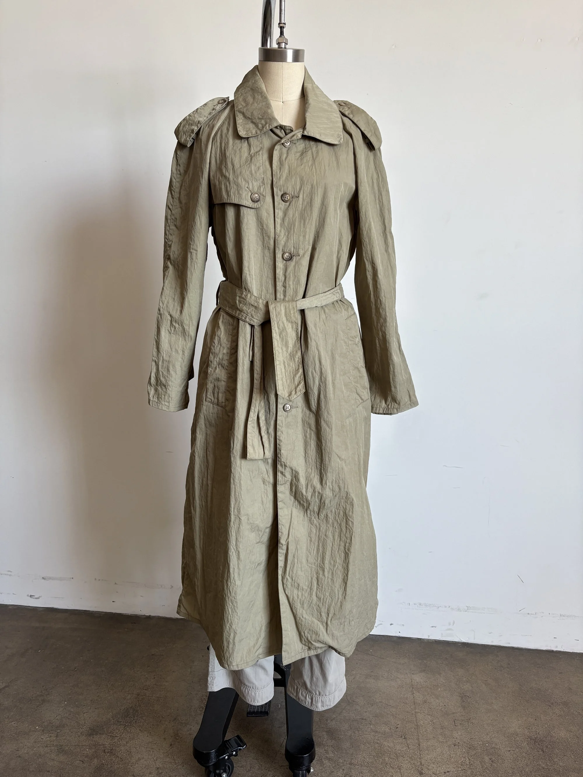 Olive Banana Republic Trench Coat
