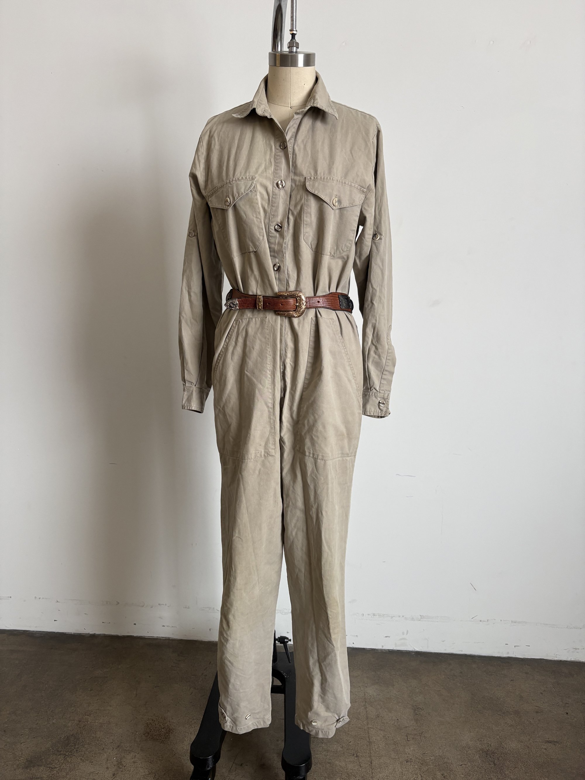80's Banana Republic Cotton Jumpsuit