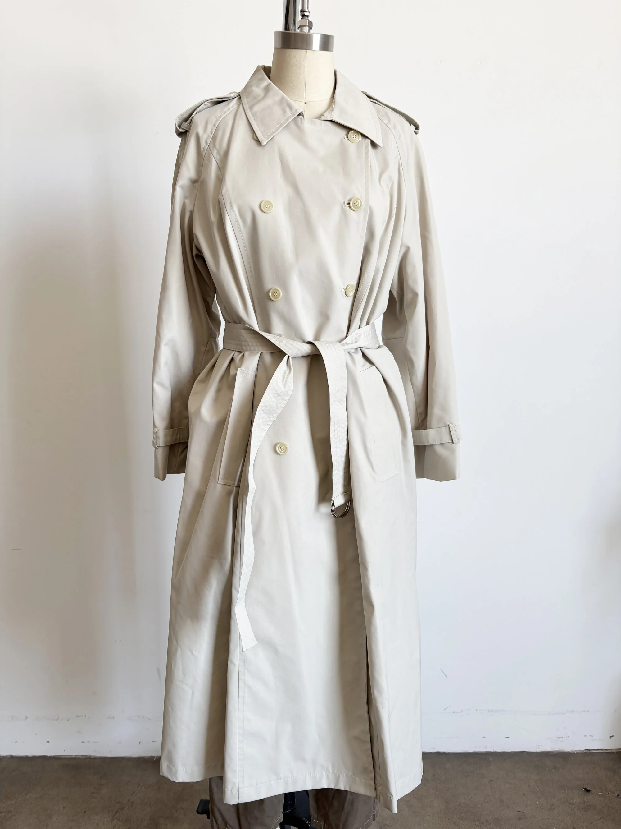 Belted Khaki Trench Coat
