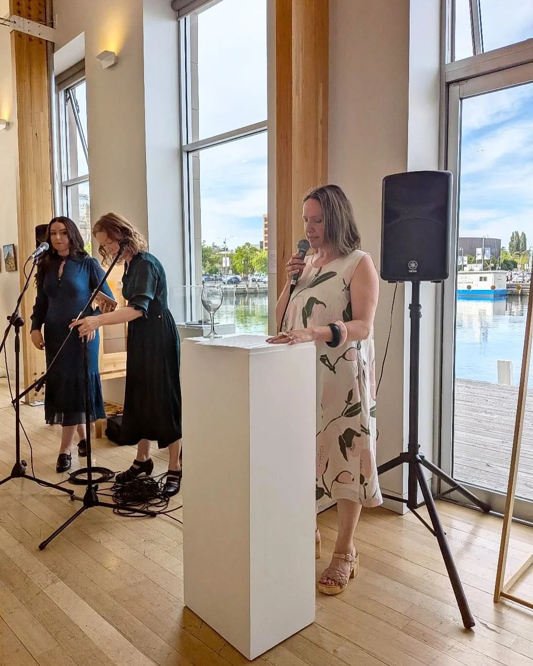 We had a wonderful soir&eacute;e evening last night at the Waterside Pavilion Hobart Accompanied by @audrey_lonergan_rowe and @rose_lonergan performing their new song &ldquo;Take me home&rdquo;
Thank you to @cityofhobarttas for supporting @designedma