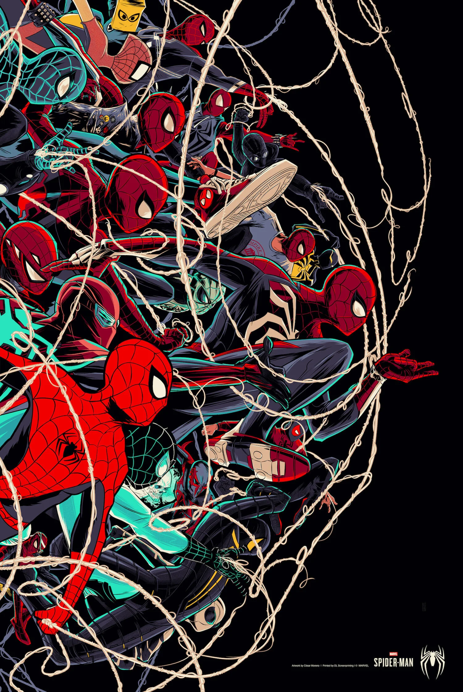 ポスター SDCC Mondo Exclusive Cesar Moreno Poster MONDO / SPIDER-MAN — César Moreno - Art Direction — Illustration