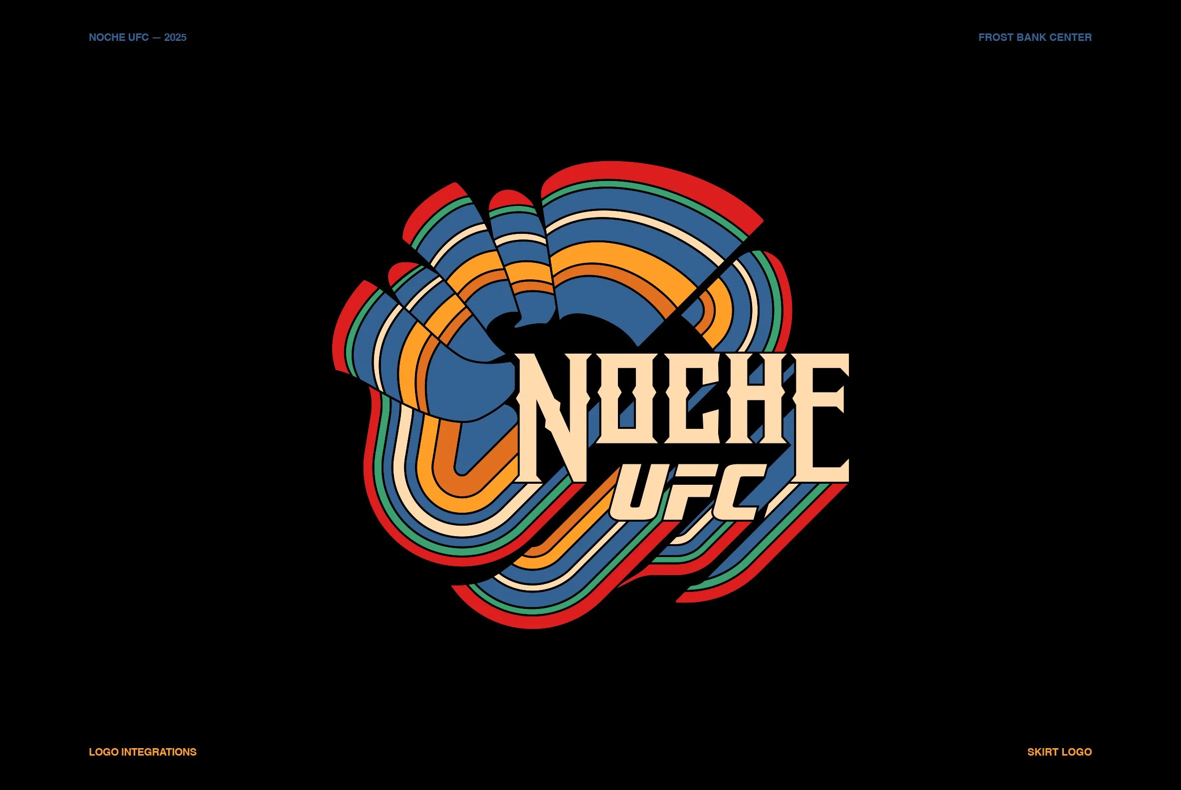 NOCHE UFC 2025 — César Moreno - Art Direction — Illustration