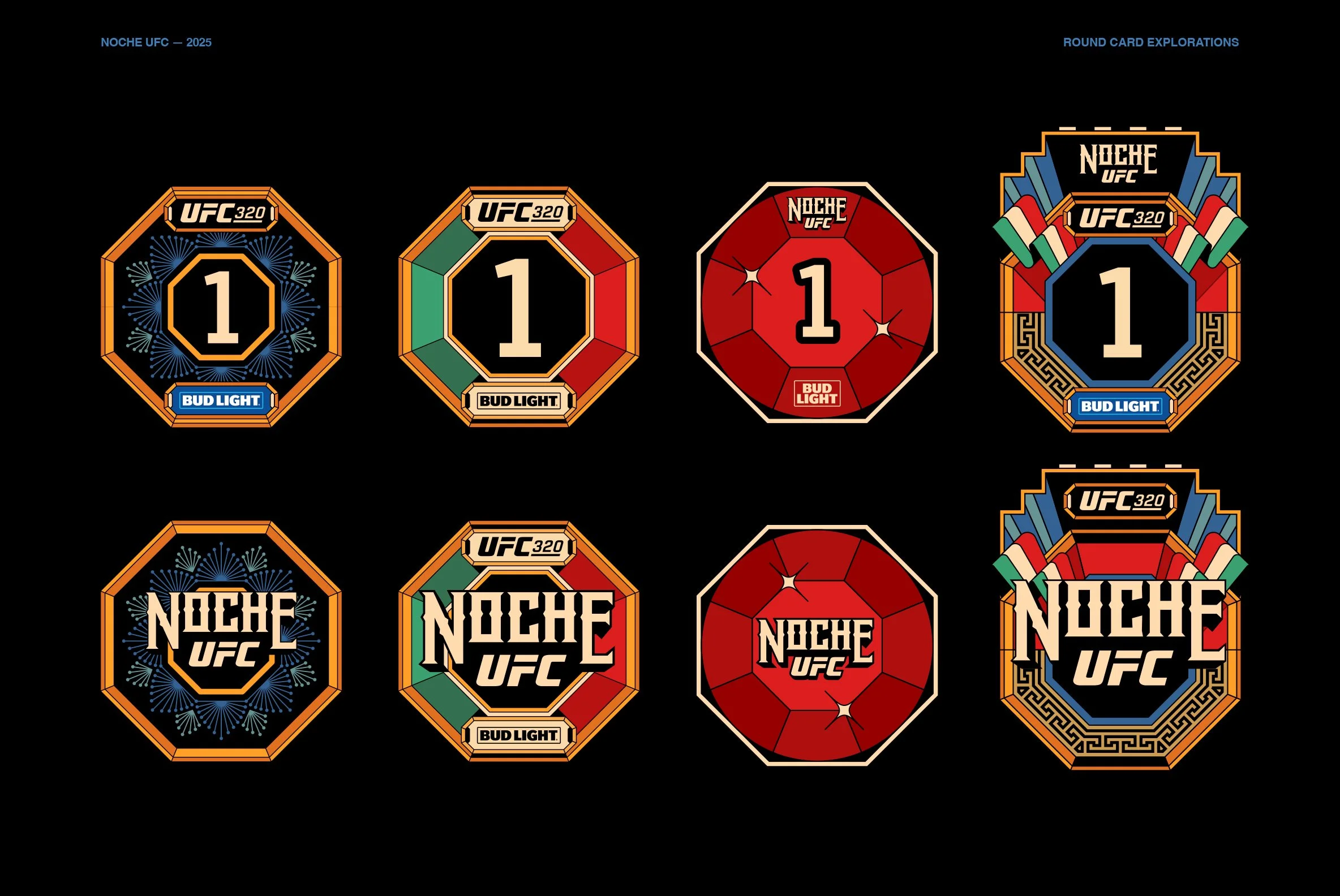 NOCHE UFC 2025 — César Moreno - Art Direction — Illustration