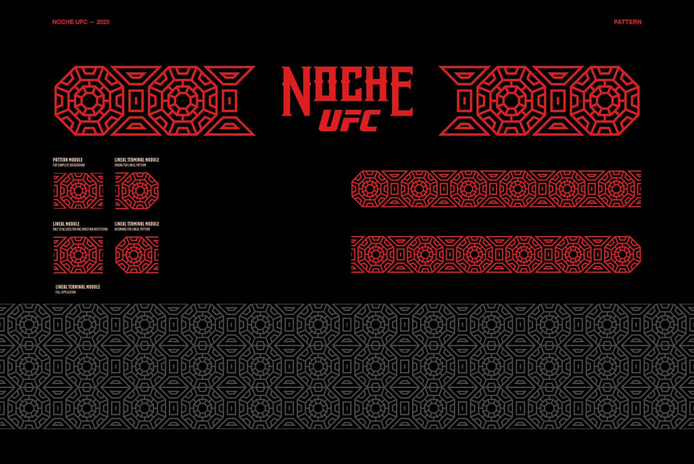 NOCHE UFC 2025 — César Moreno - Art Direction — Illustration
