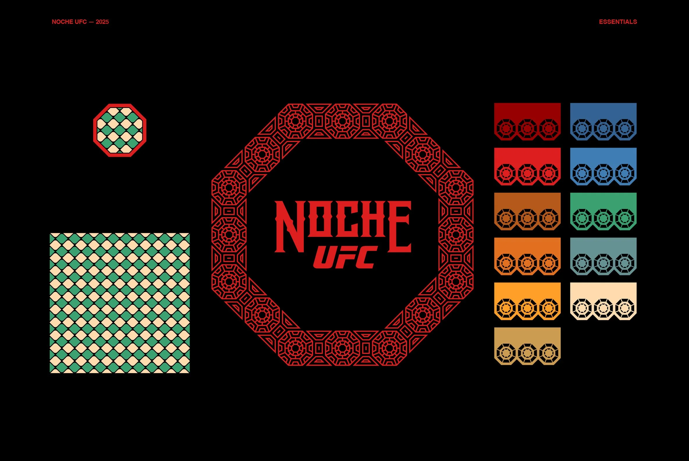 NOCHE UFC 2025 — César Moreno - Art Direction — Illustration