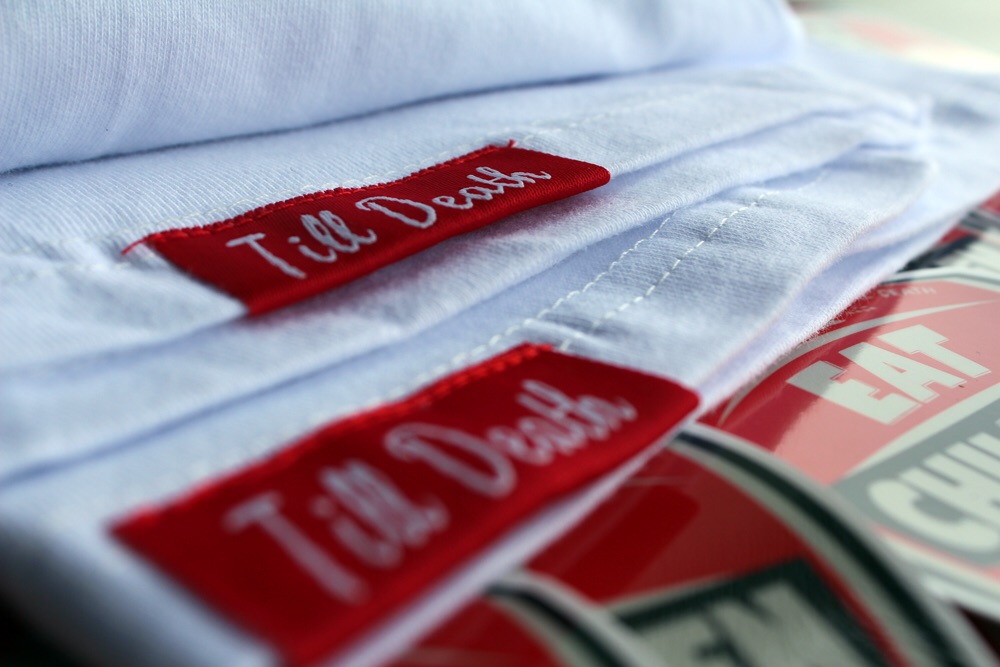 The finer details on the West end shirt