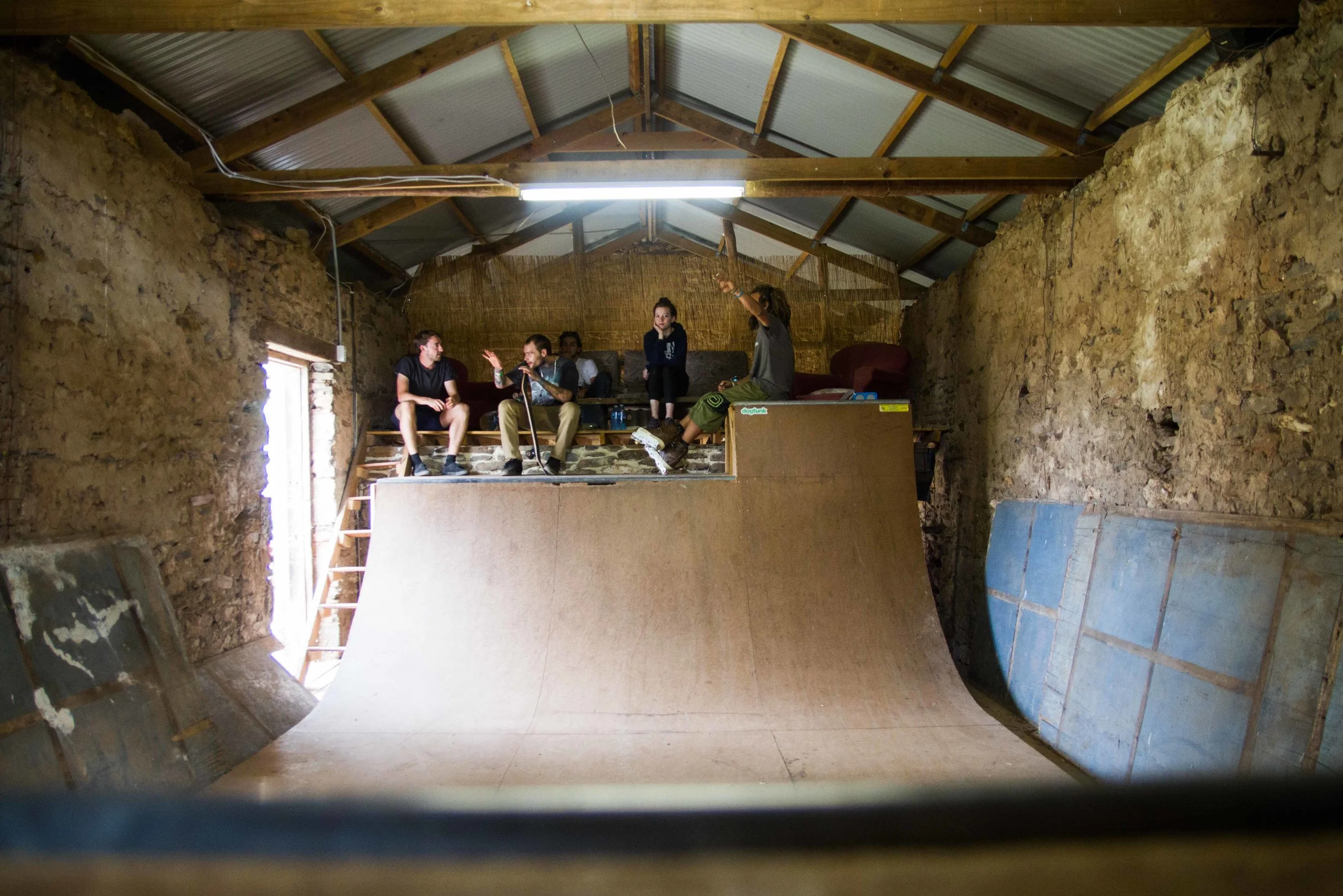 How many festivals have you been to where you can ride a half-pipe in-between acts?